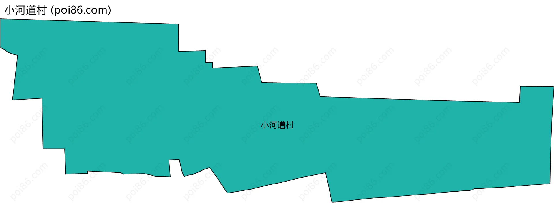 小河道村边界地图