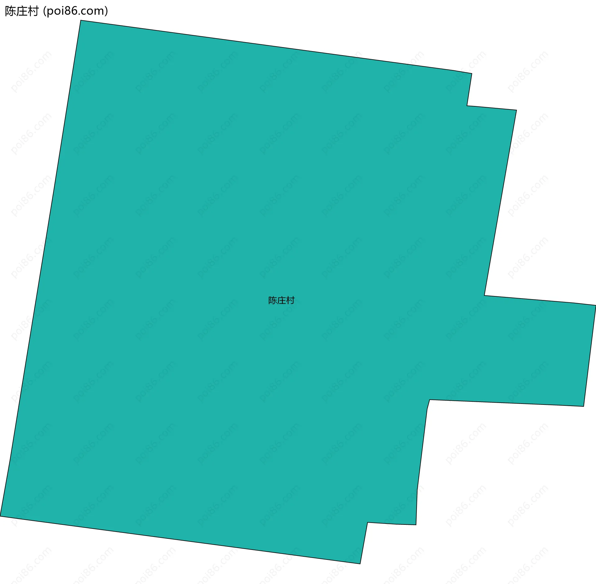 陈庄村边界地图