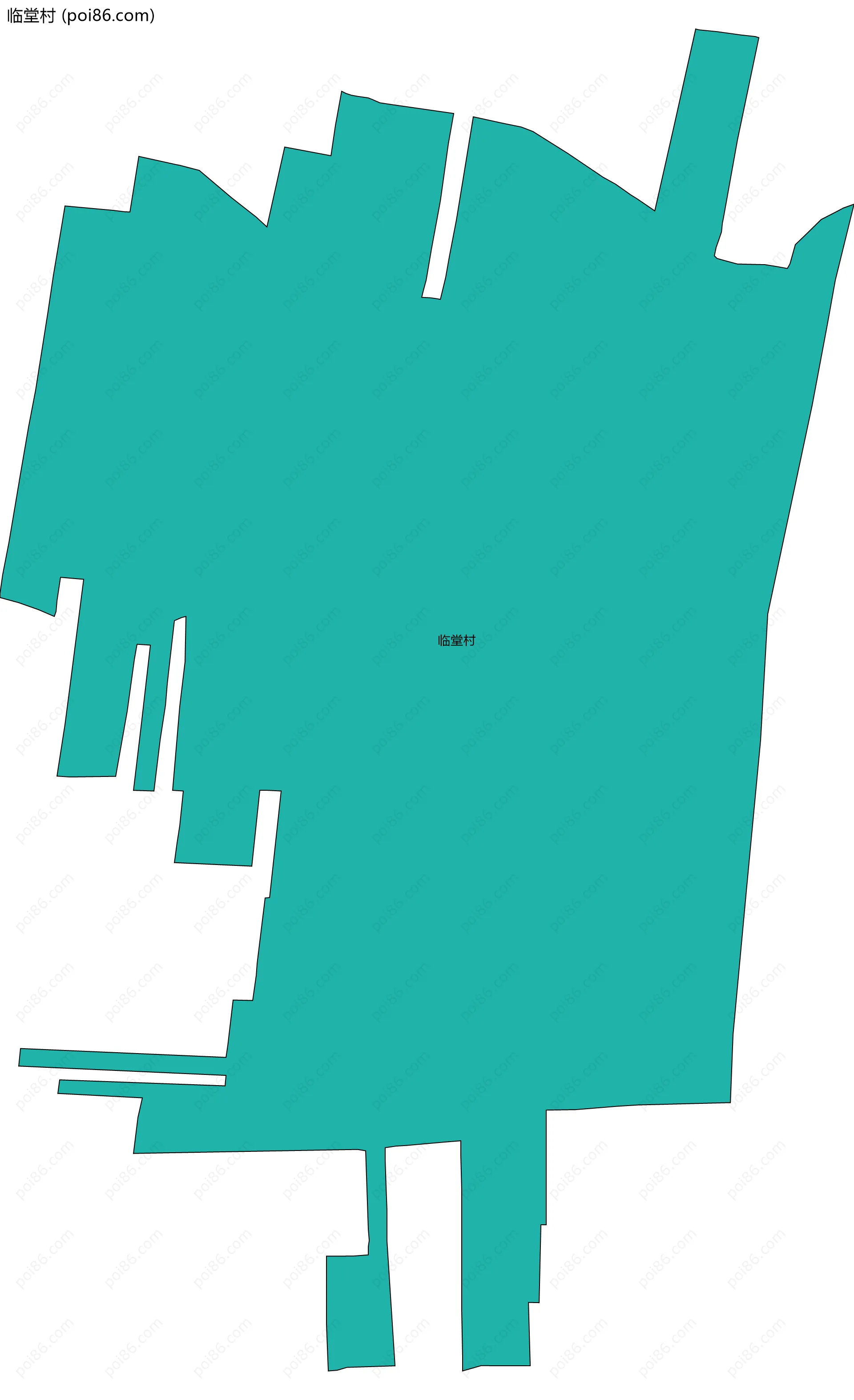 临堂村边界地图