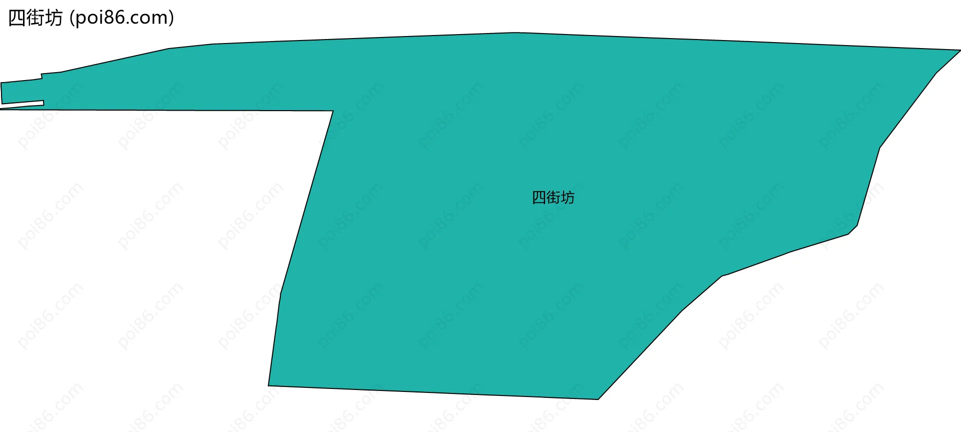 四街坊边界地图