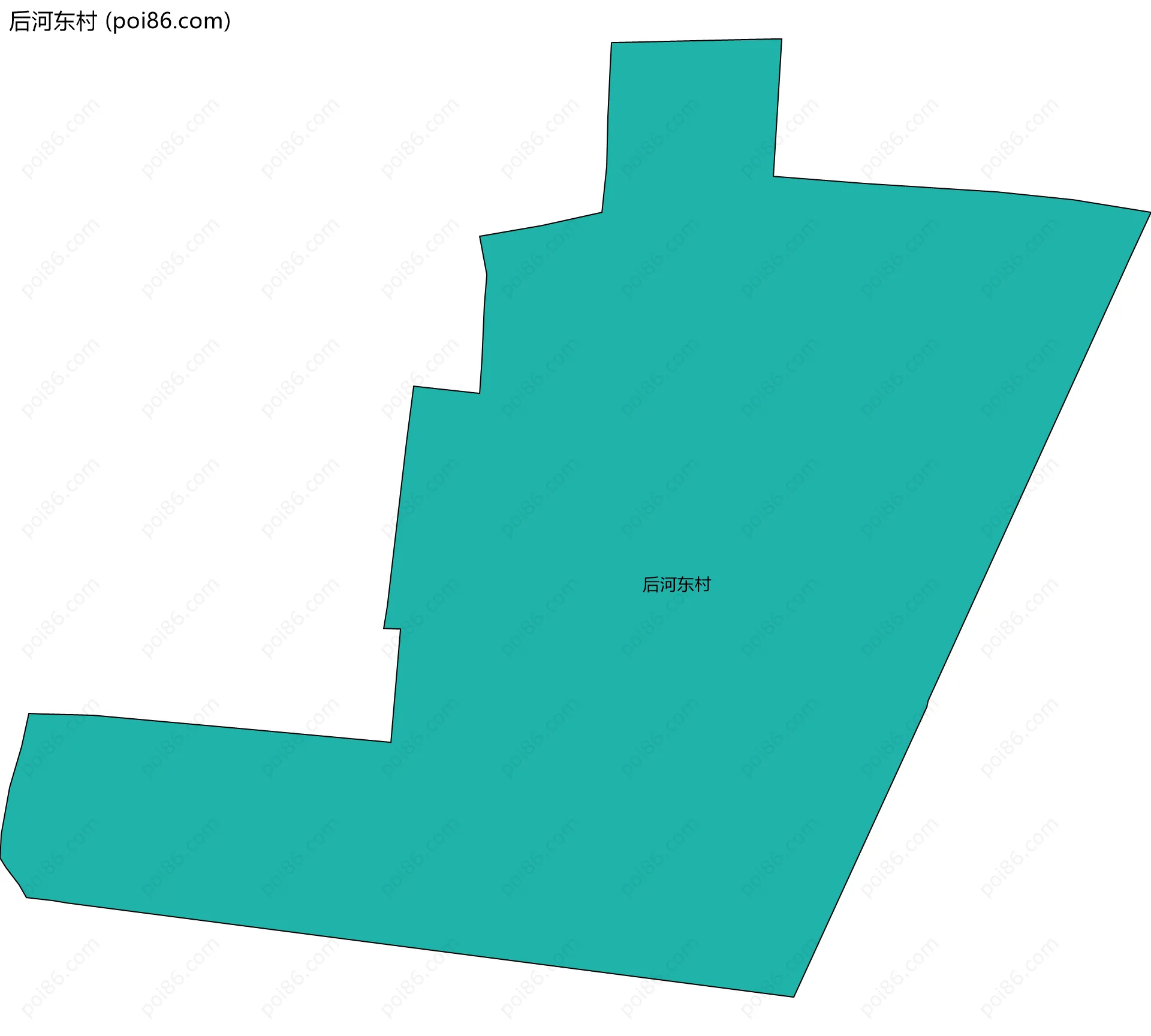 后河东村边界地图
