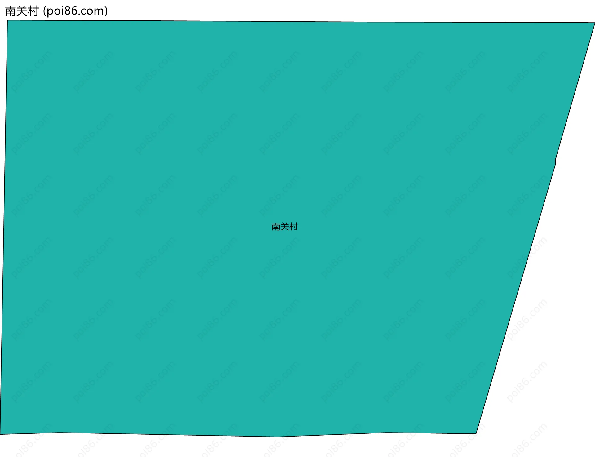 南关村边界地图