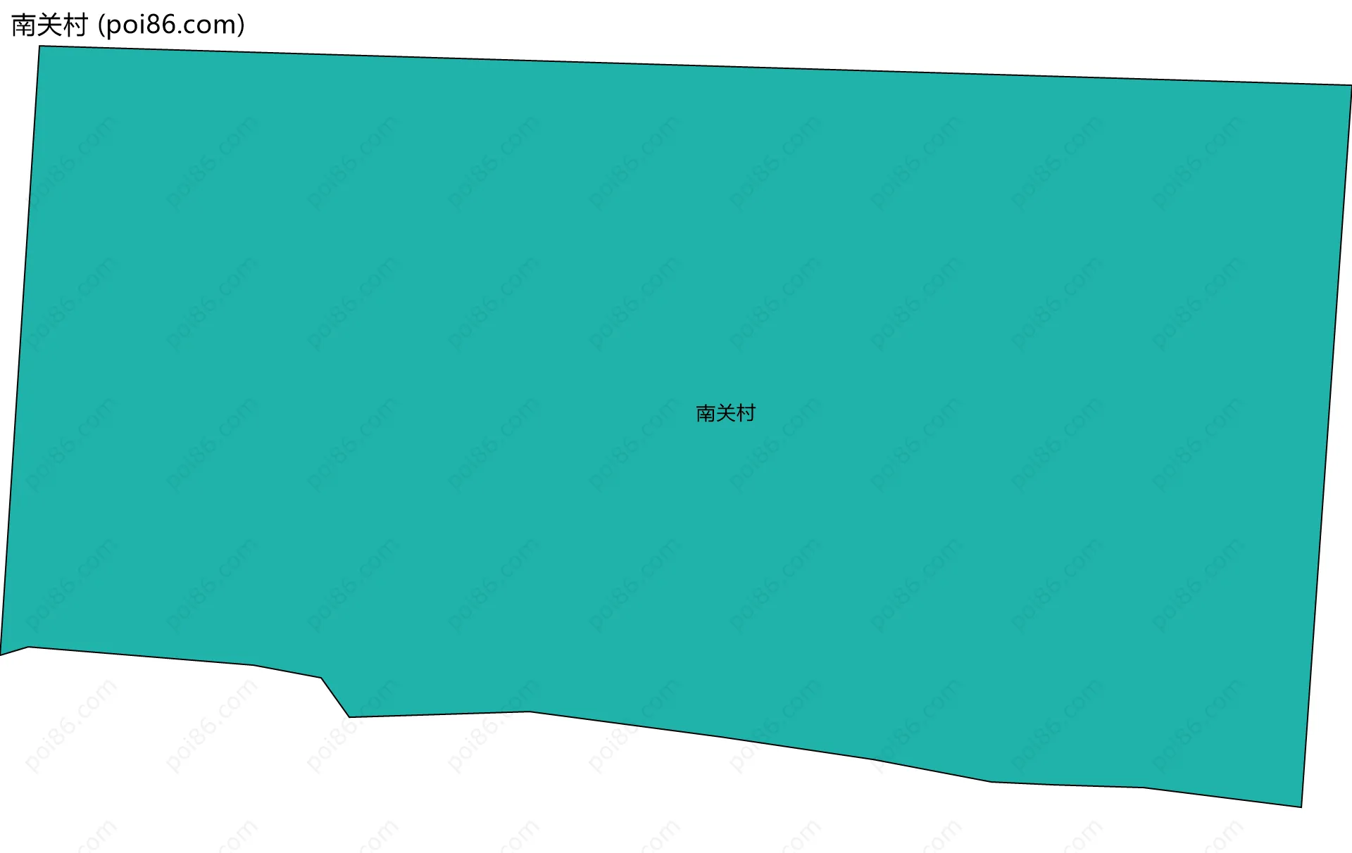 南关村边界地图