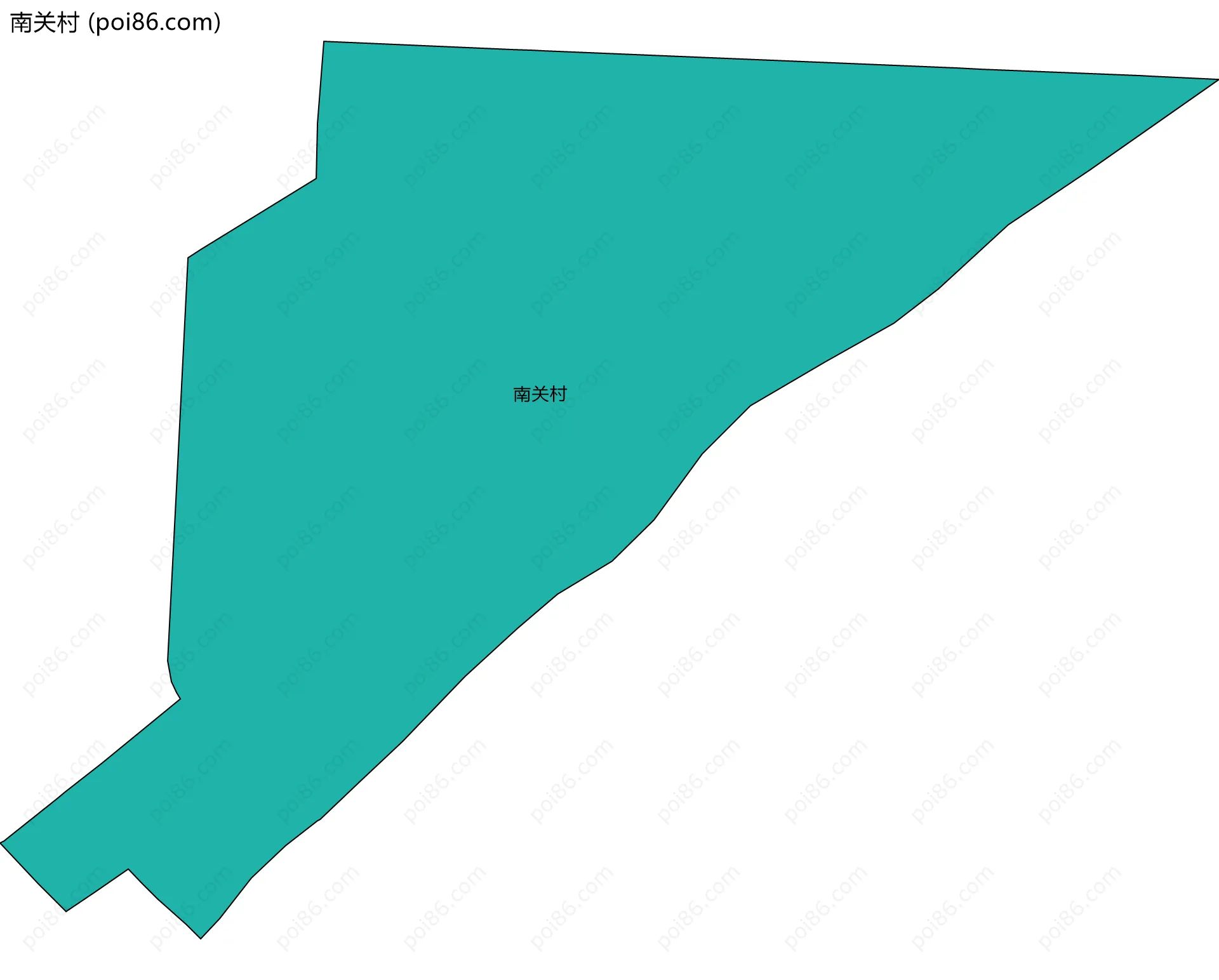 南关村边界地图
