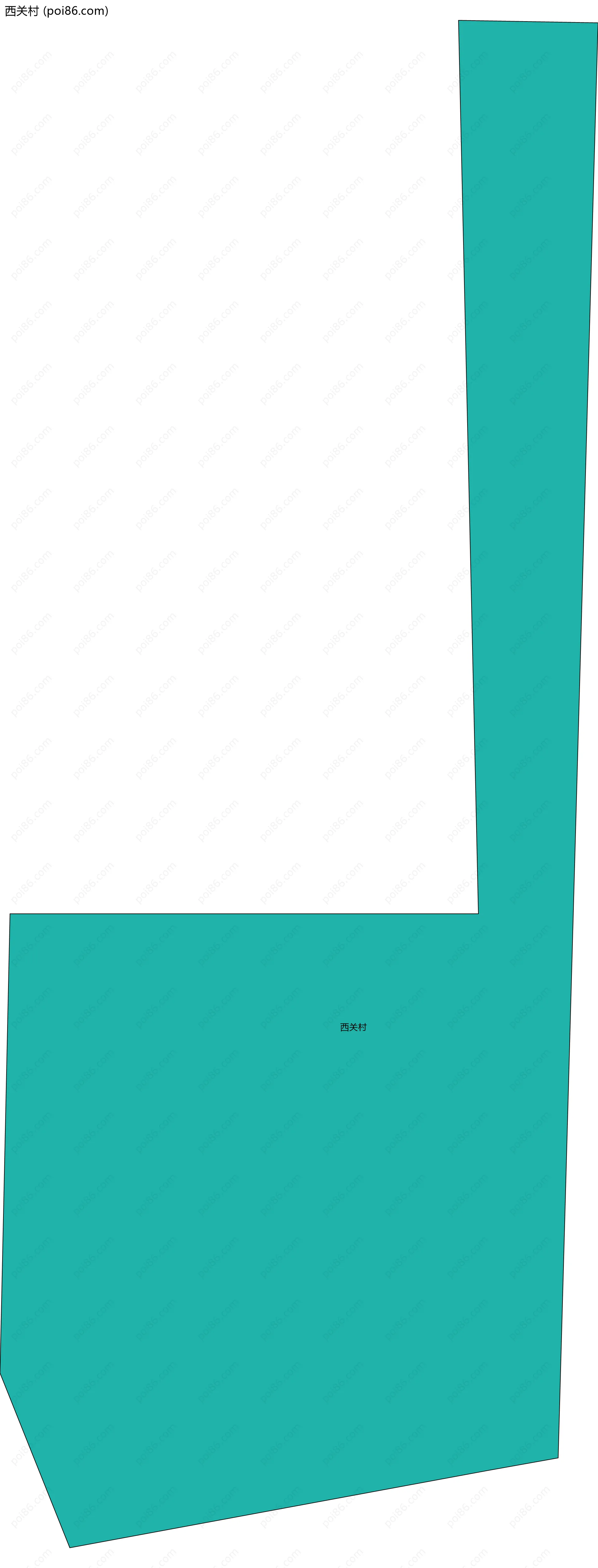 西关村边界地图