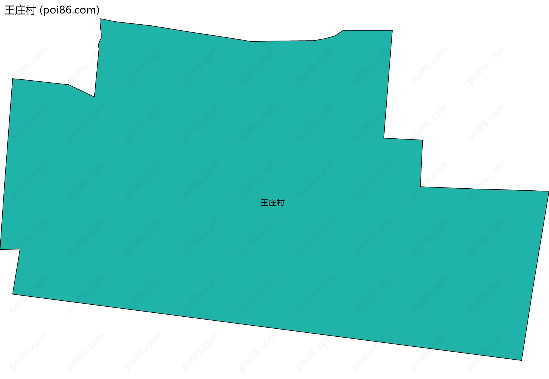 王庄村边界地图