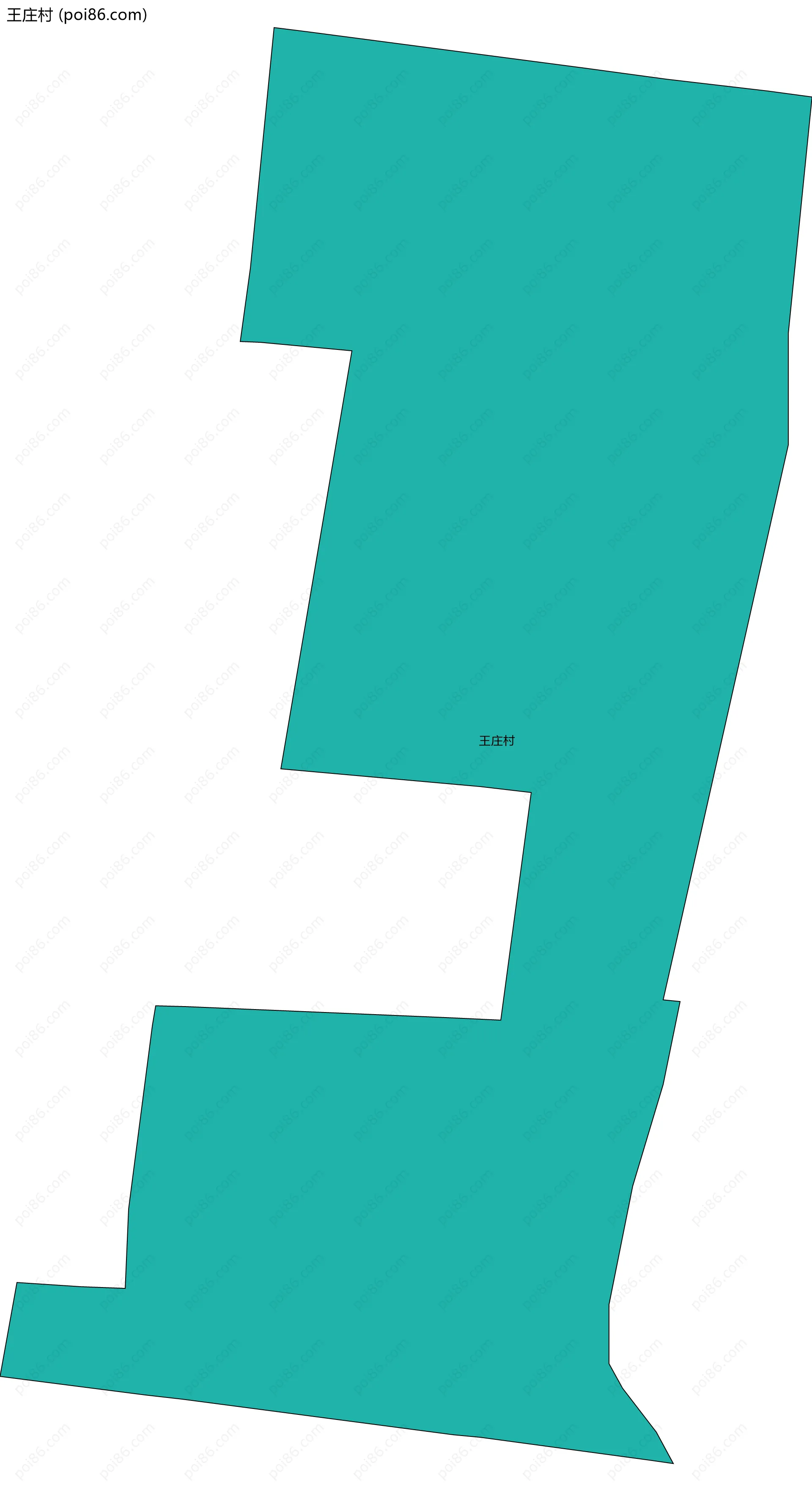 王庄村边界地图