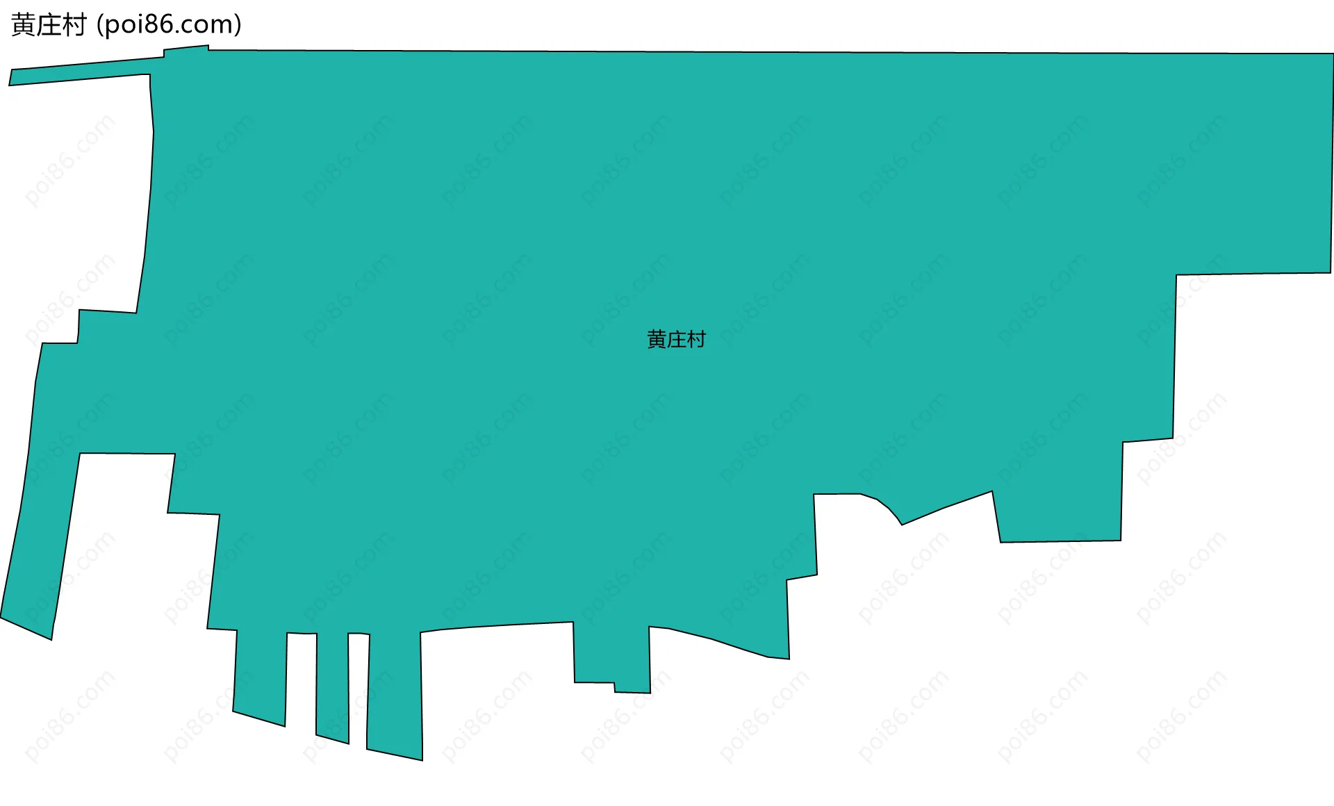 黄庄村边界地图