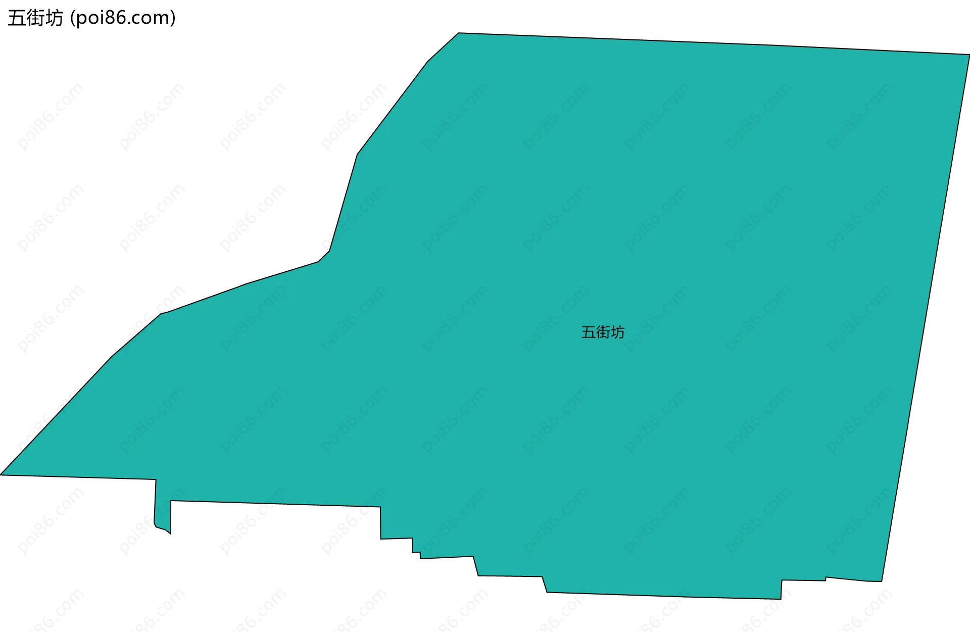 五街坊边界地图