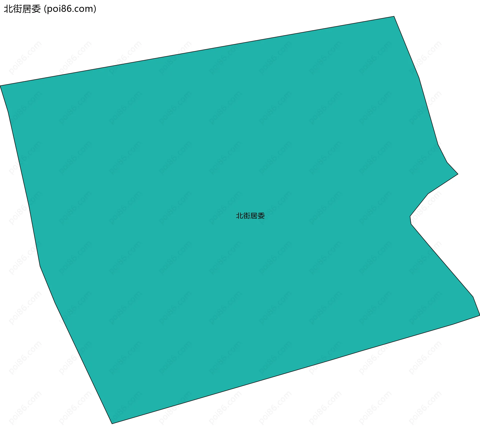 北街居委边界地图