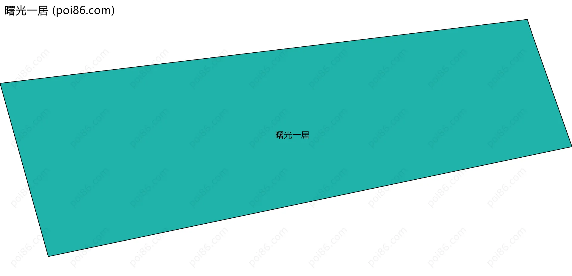 曙光一居边界地图