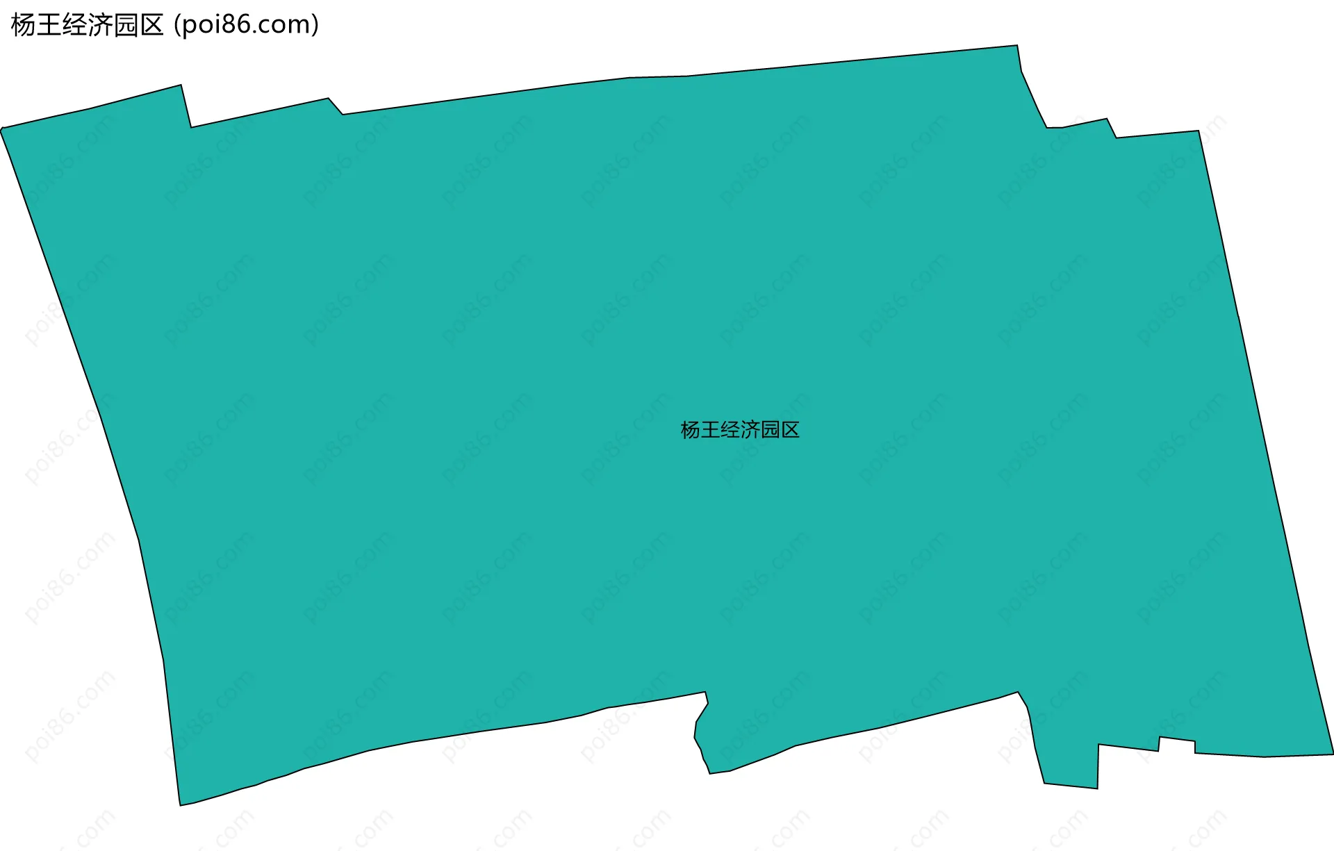 杨王经济园区边界地图