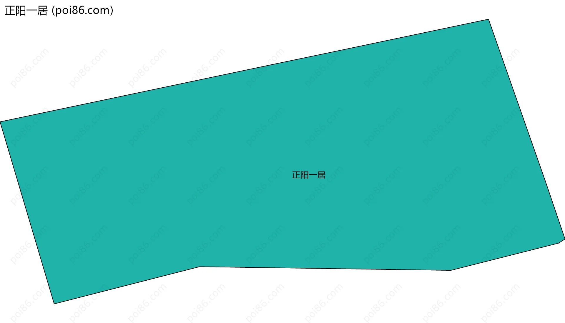 正阳一居边界地图
