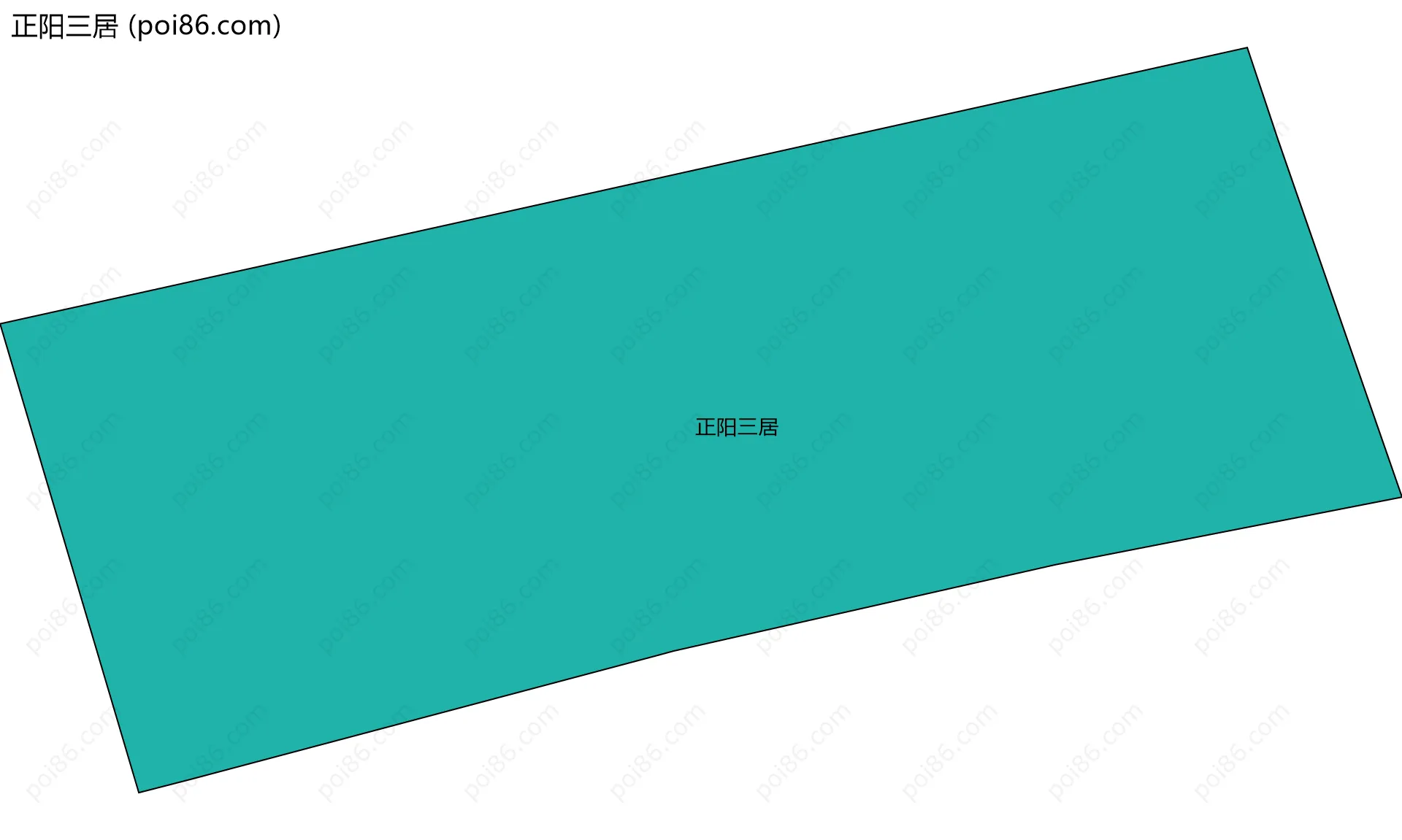 正阳三居边界地图