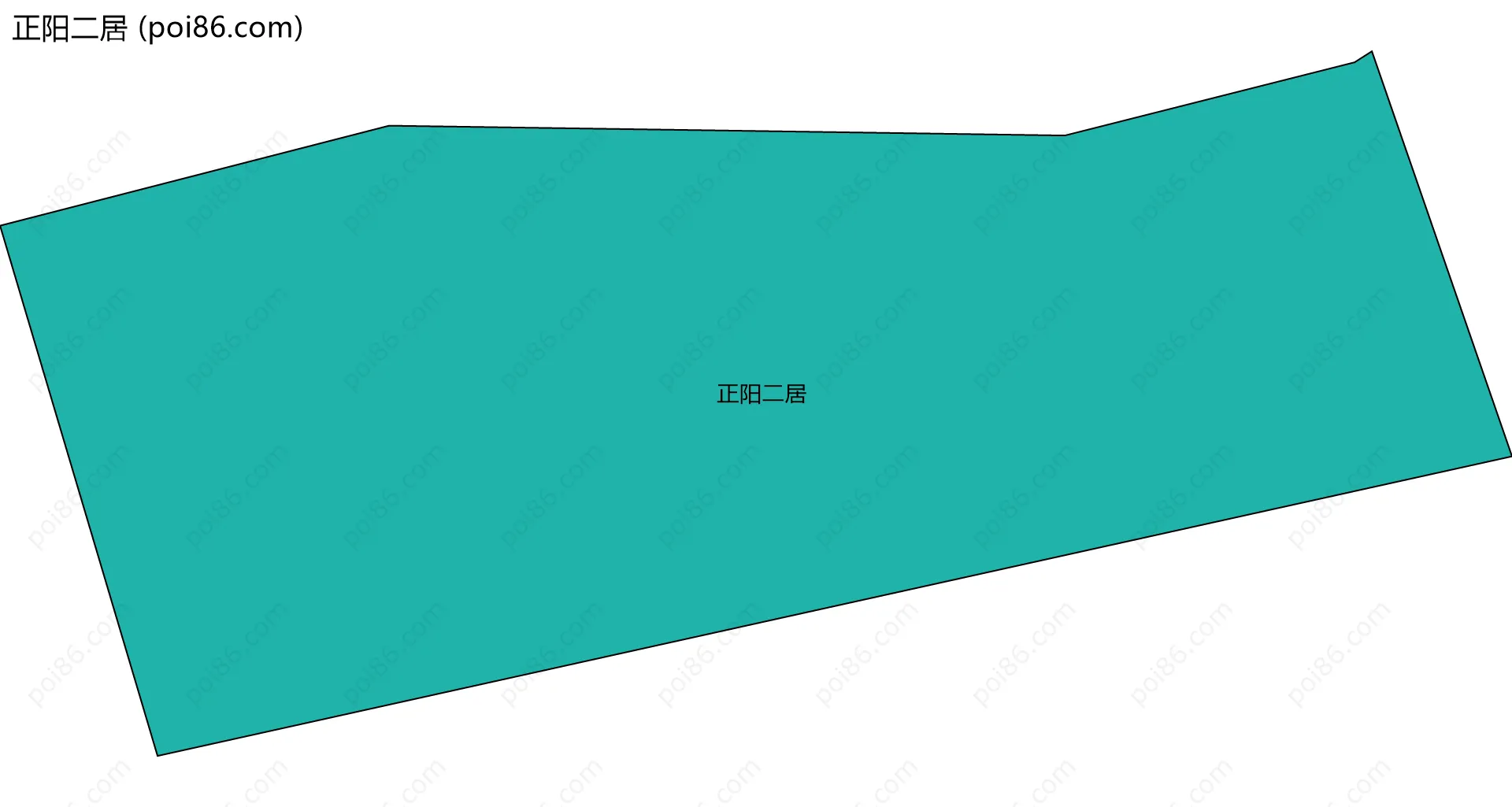 正阳二居边界地图