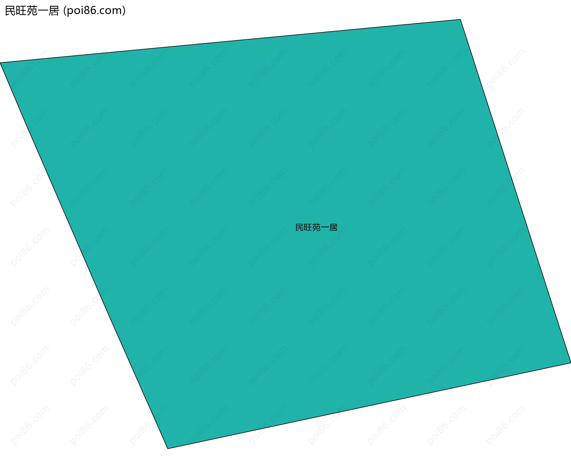 民旺苑一居边界地图