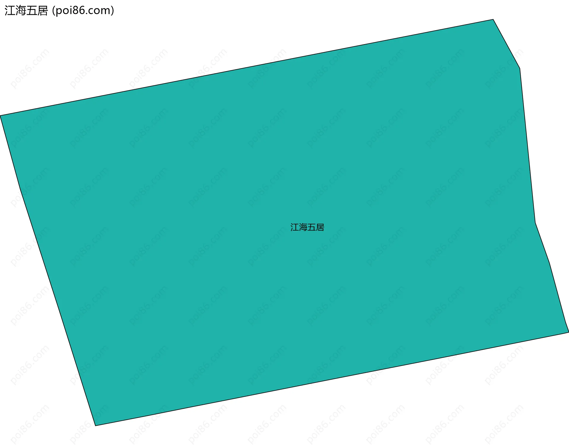 江海五居边界地图