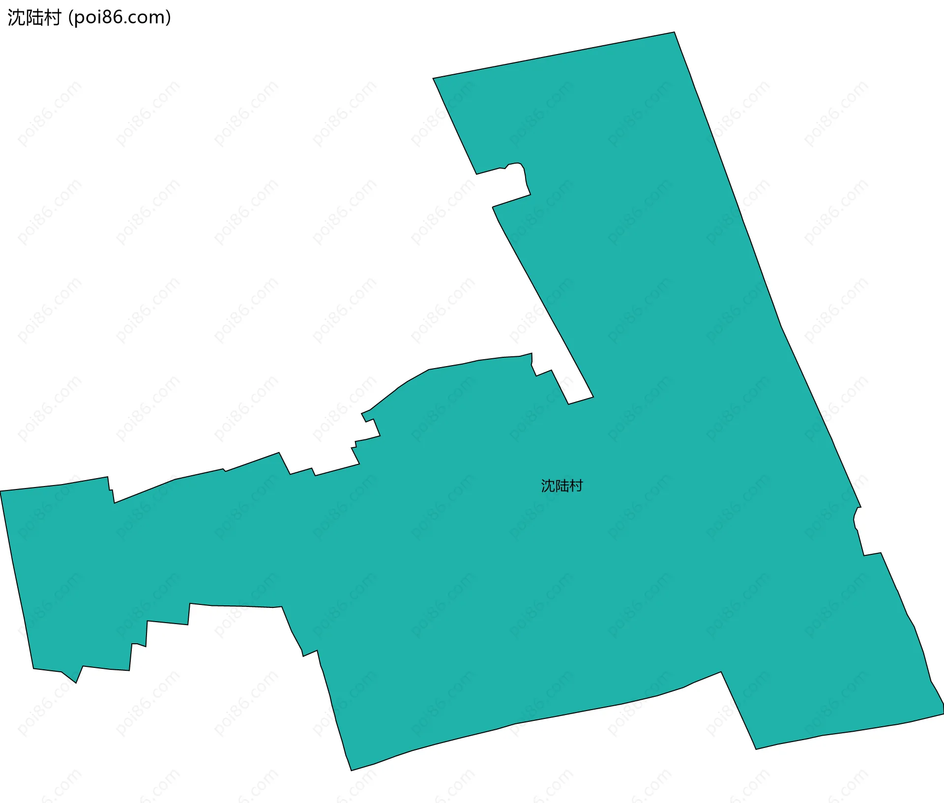 沈陆村边界地图