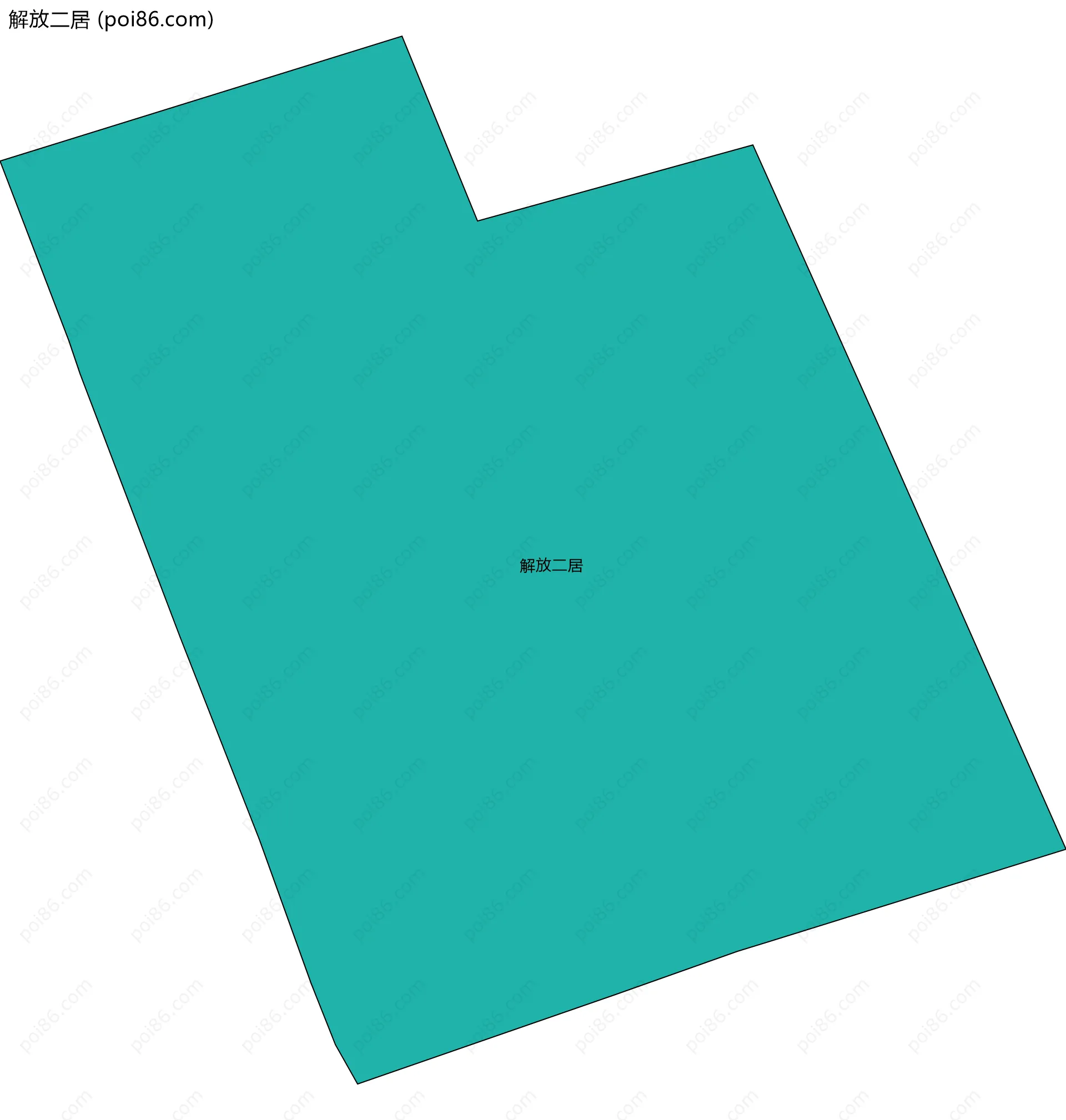 解放二居边界地图