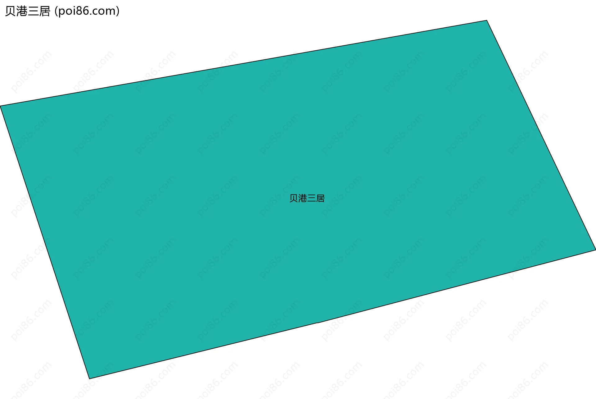 贝港三居边界地图