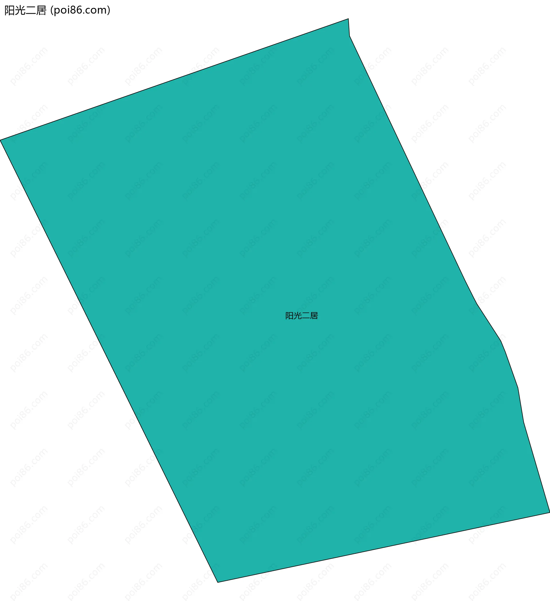 阳光二居边界地图