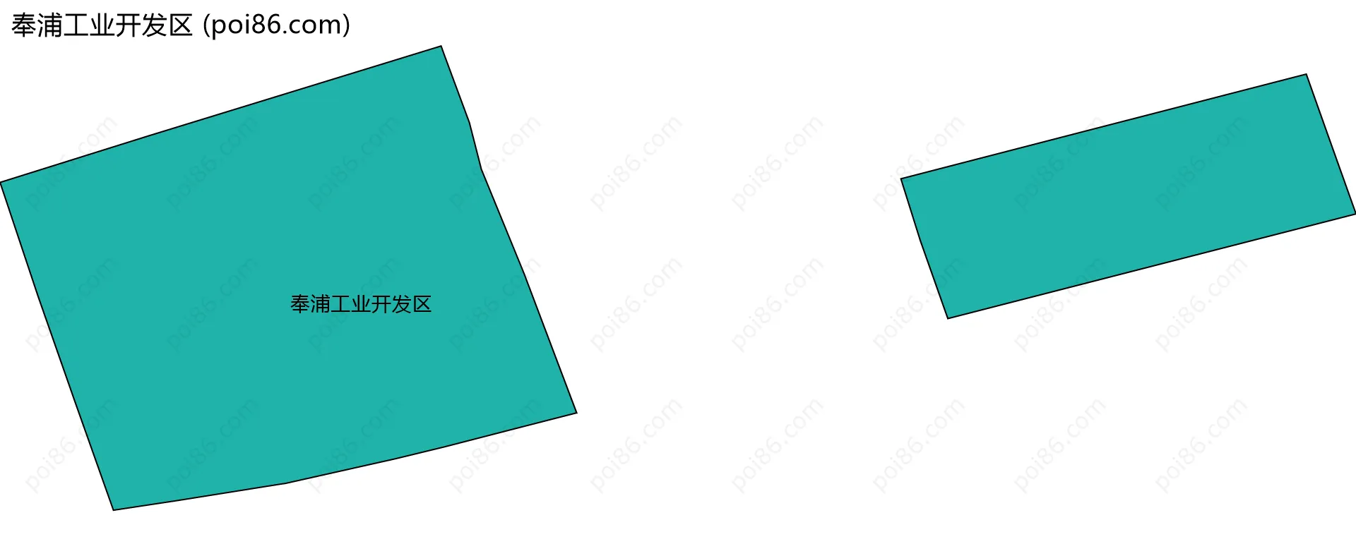 奉浦工业开发区边界地图