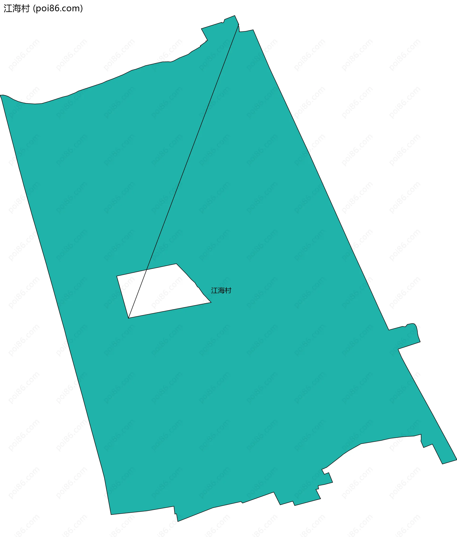 江海村边界地图