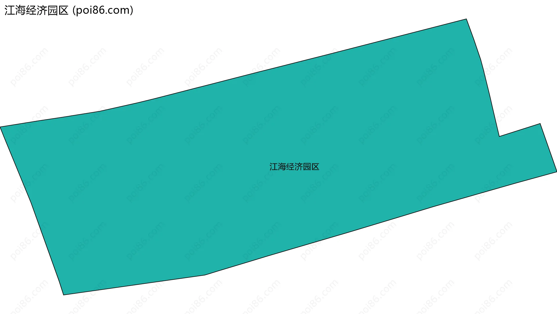 江海经济园区边界地图