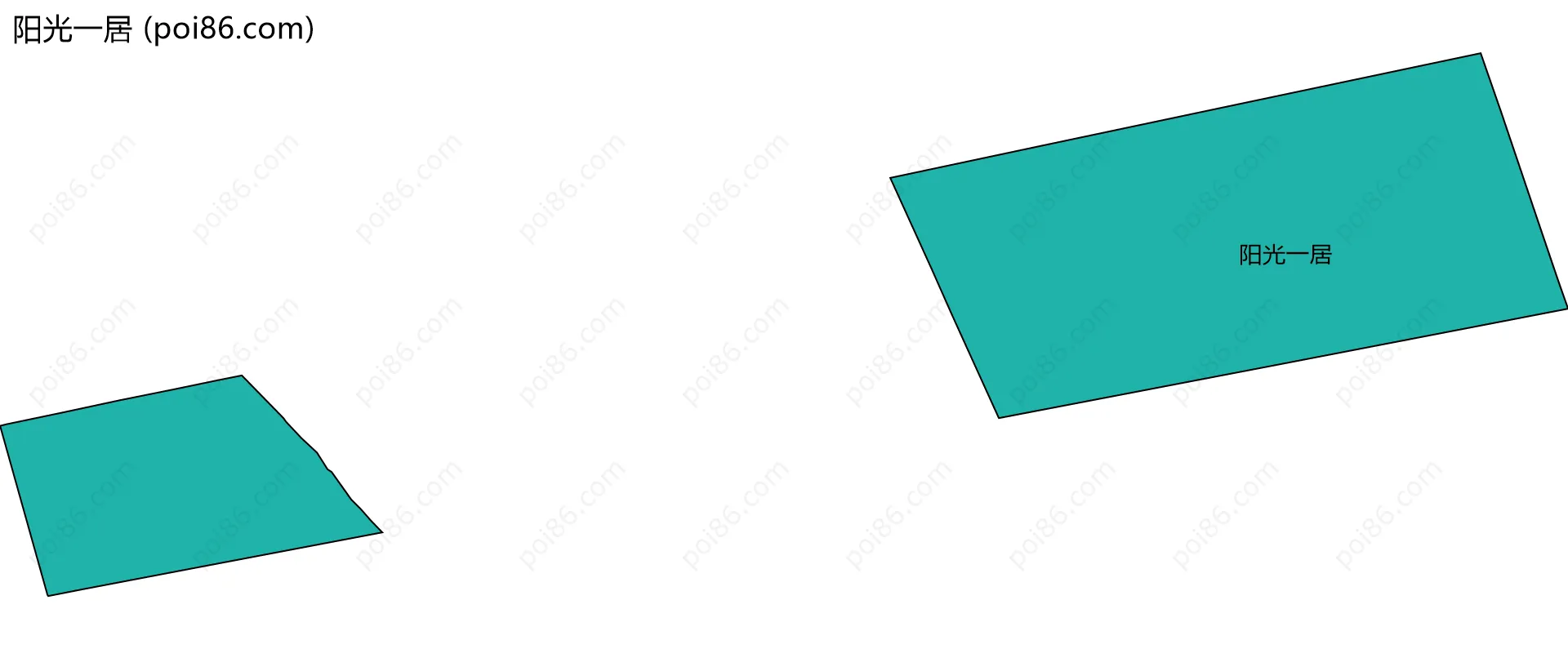 阳光一居边界地图