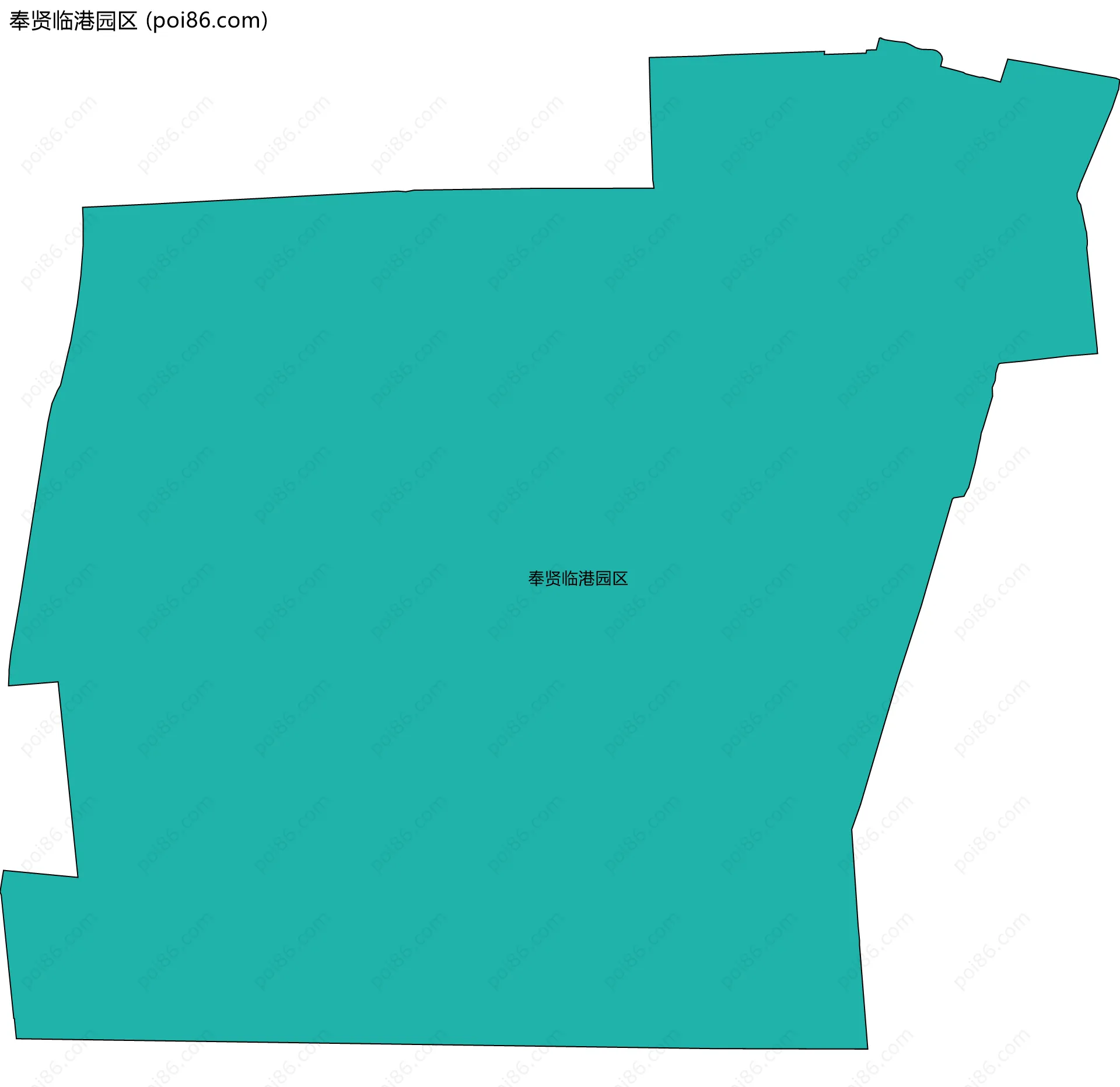 奉贤临港园区边界地图