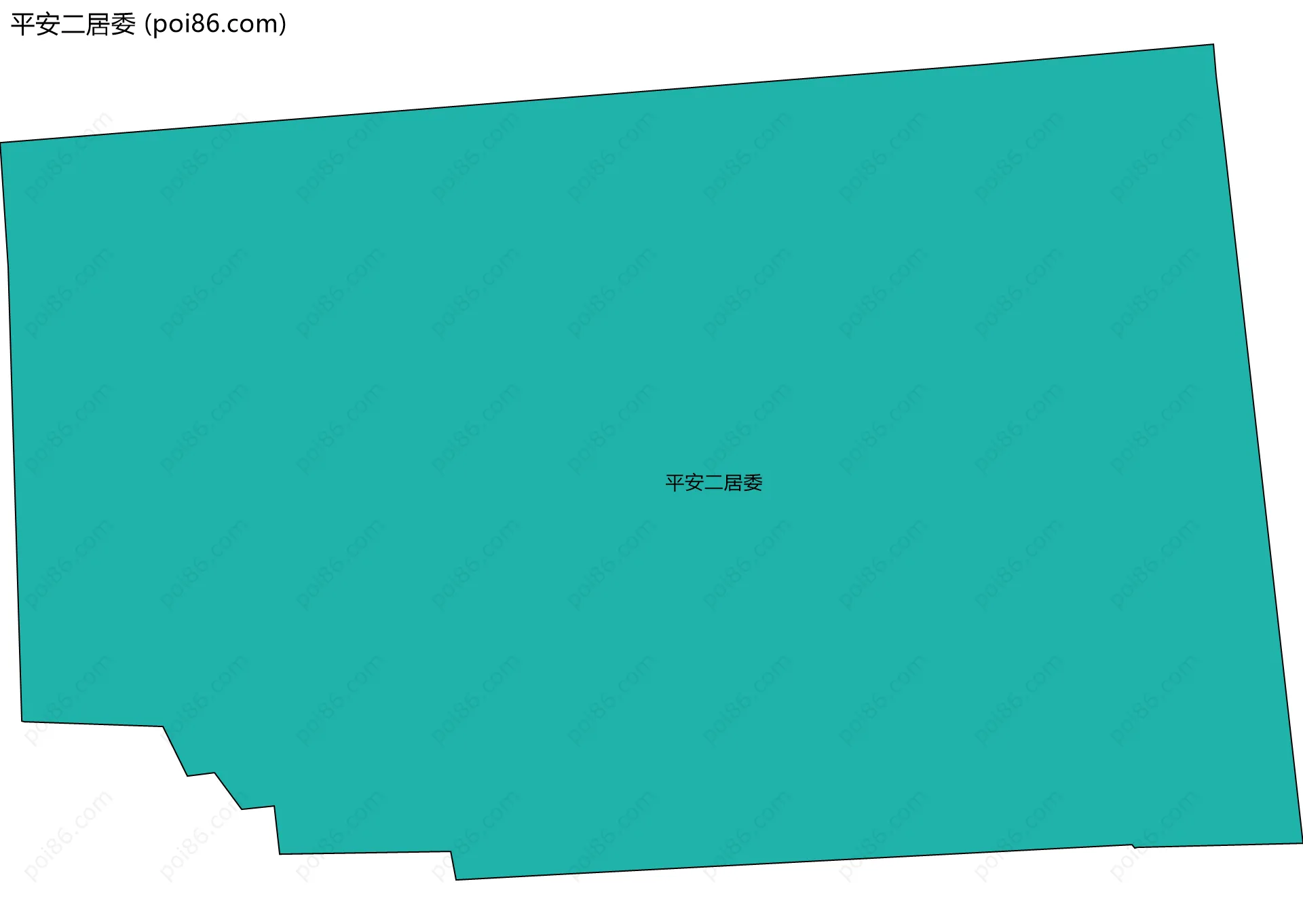 平安二居委边界地图