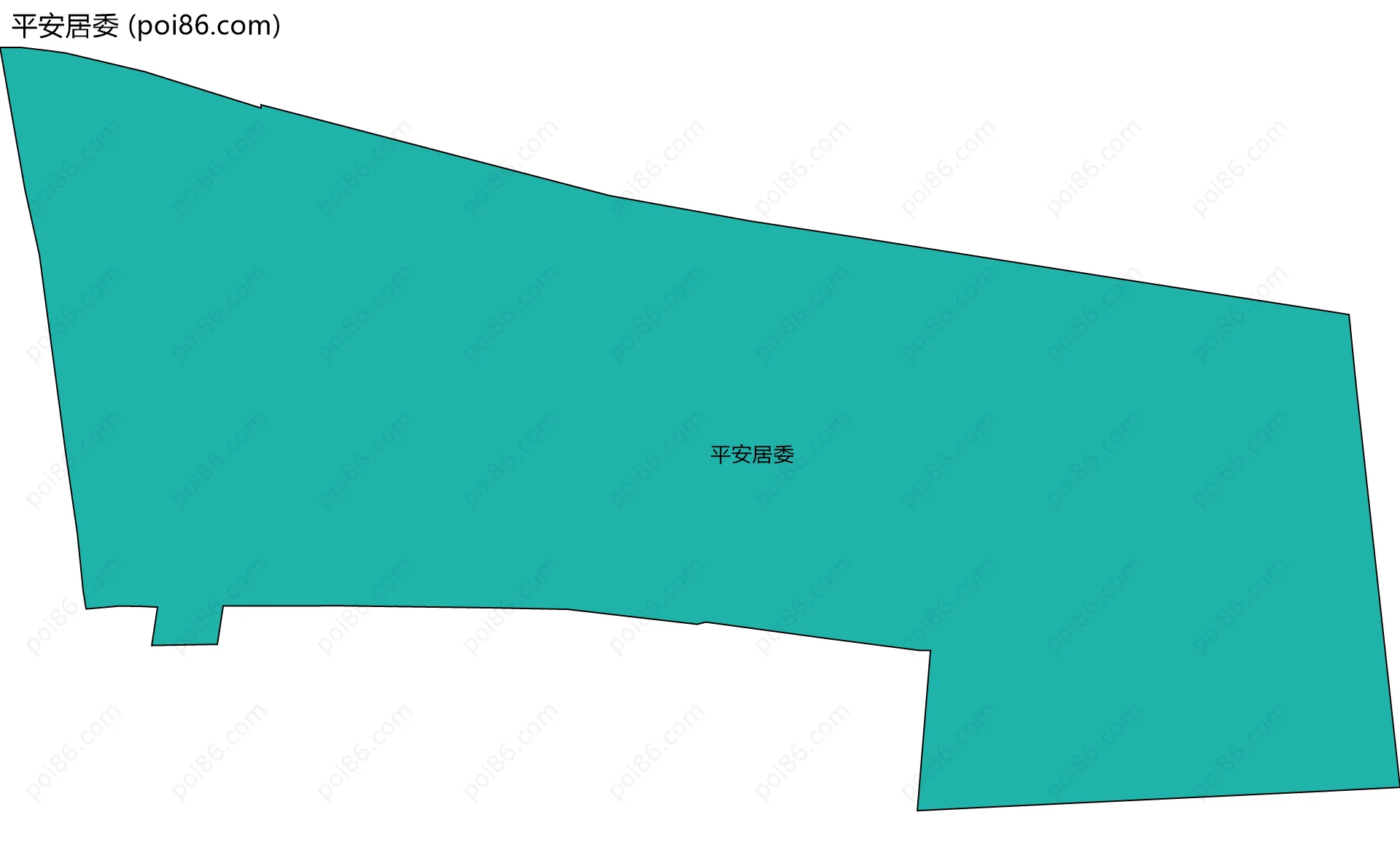 平安居委边界地图