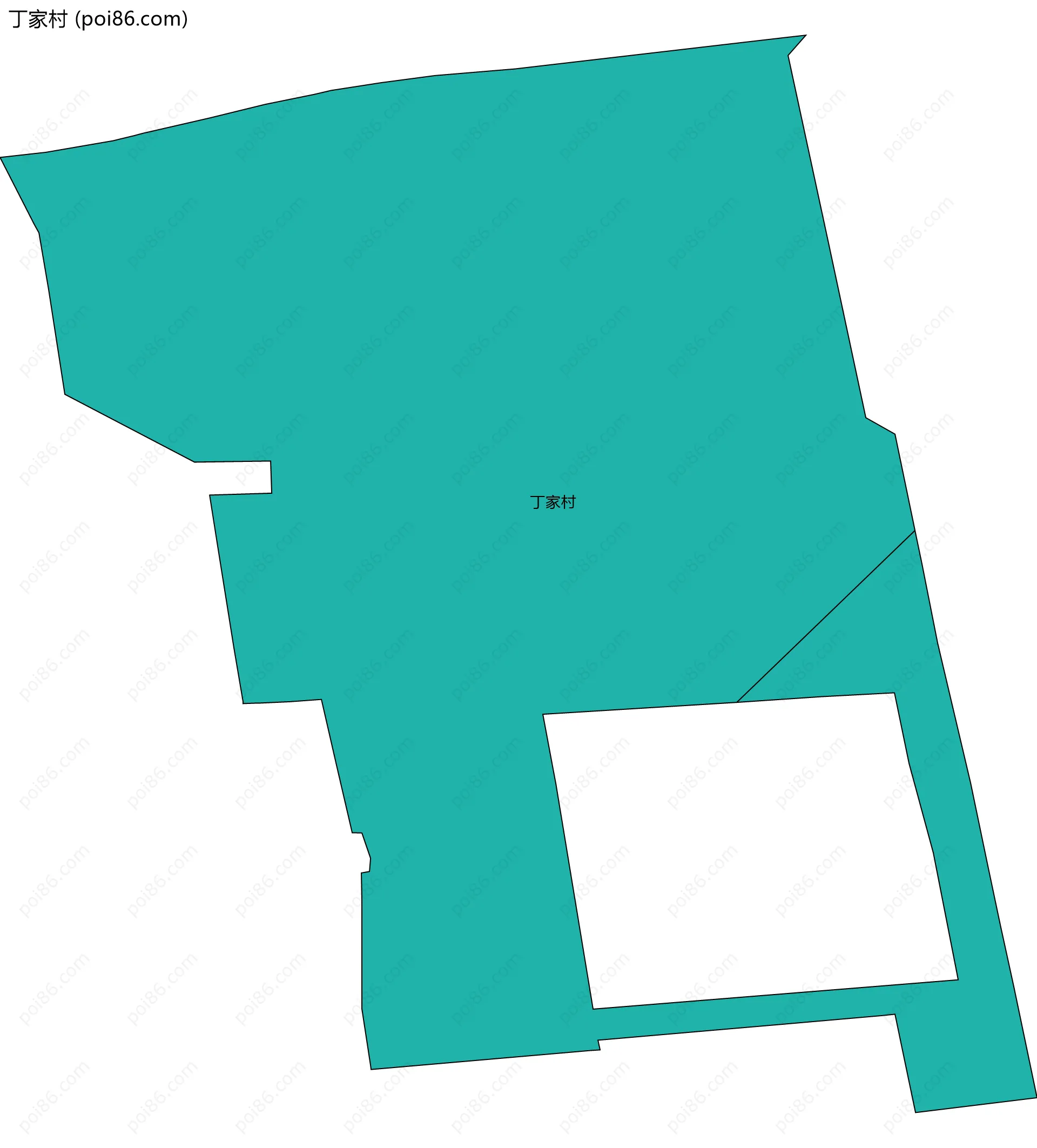 丁家村边界地图