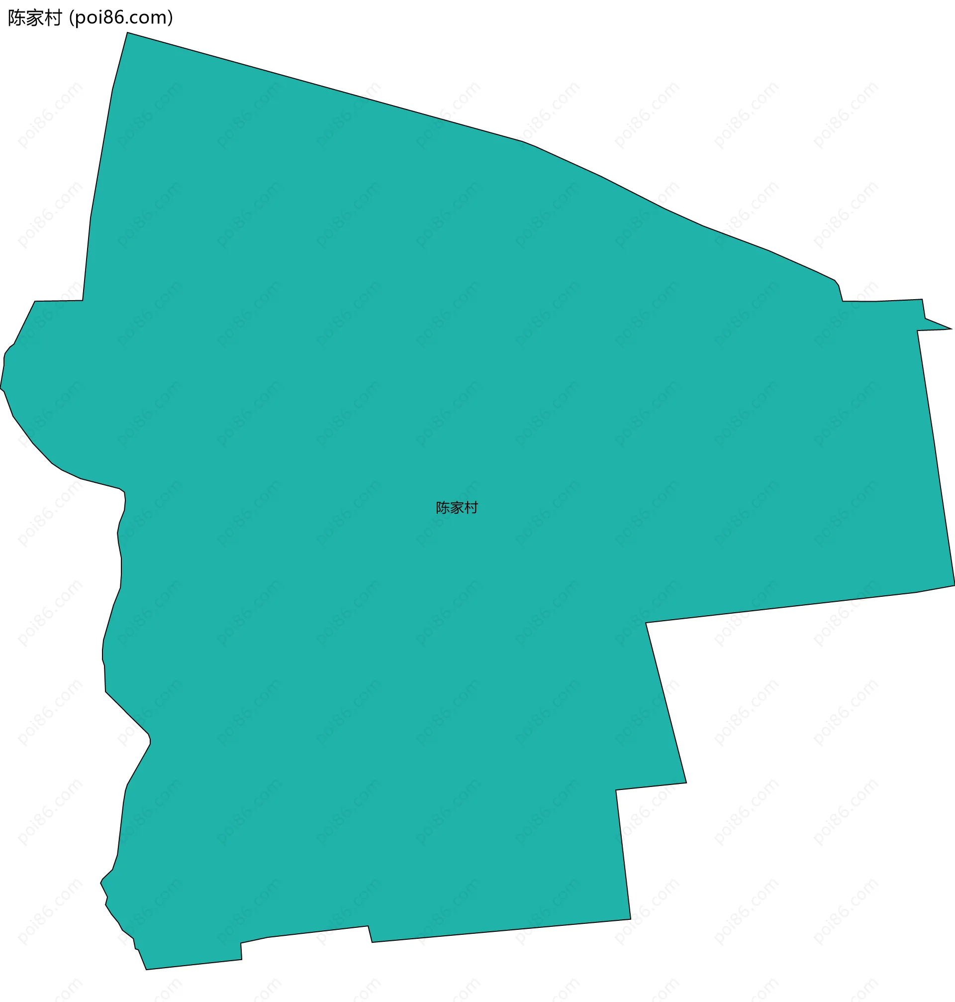 陈家村边界地图