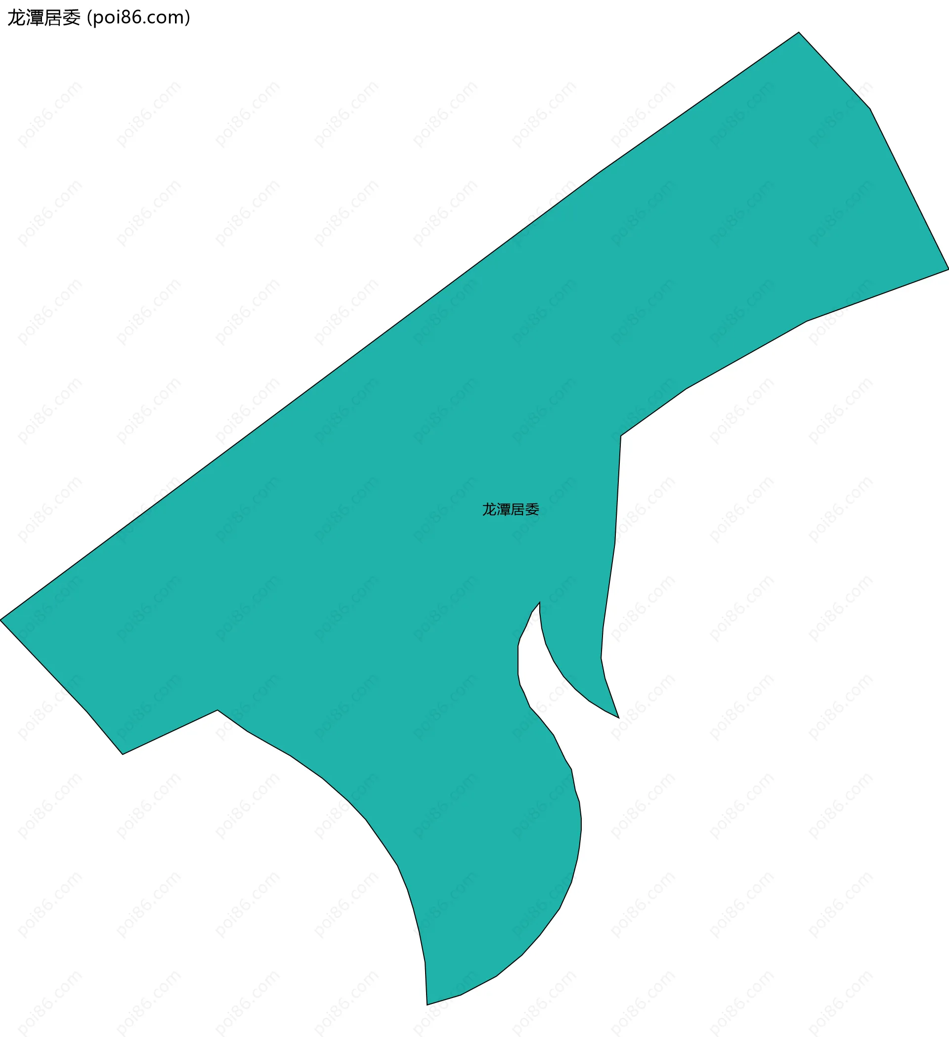 龙潭居委边界地图