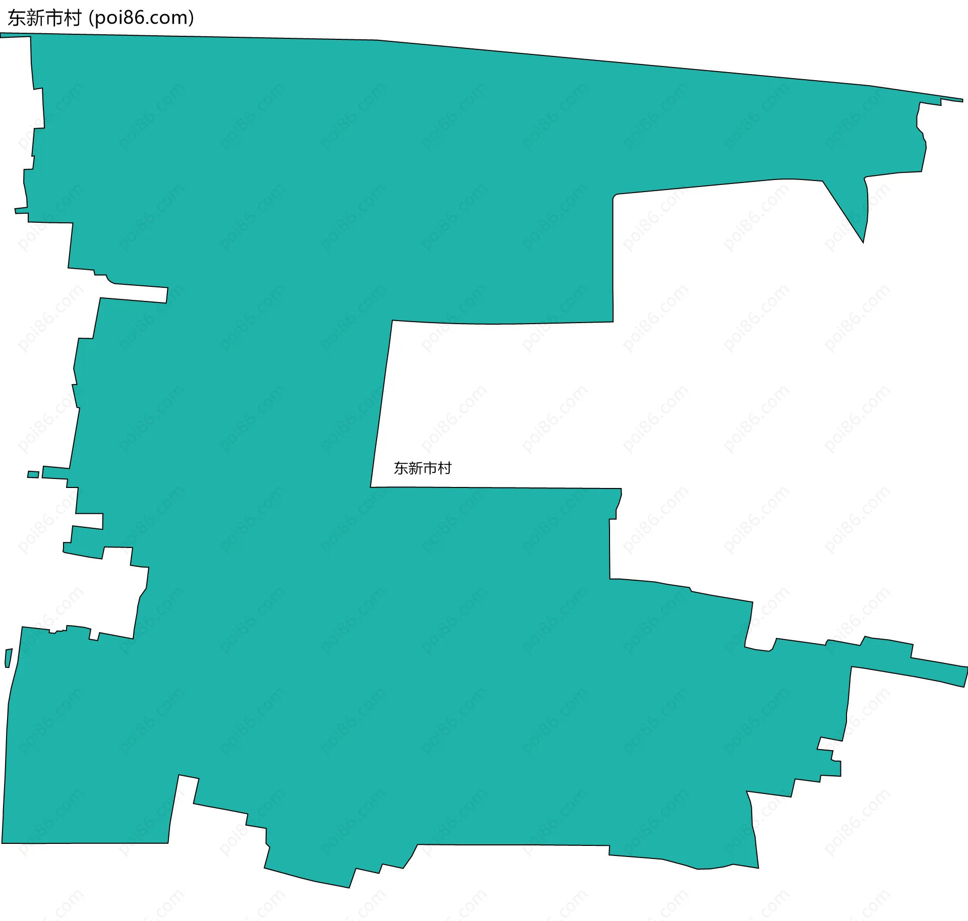 东新市村边界地图