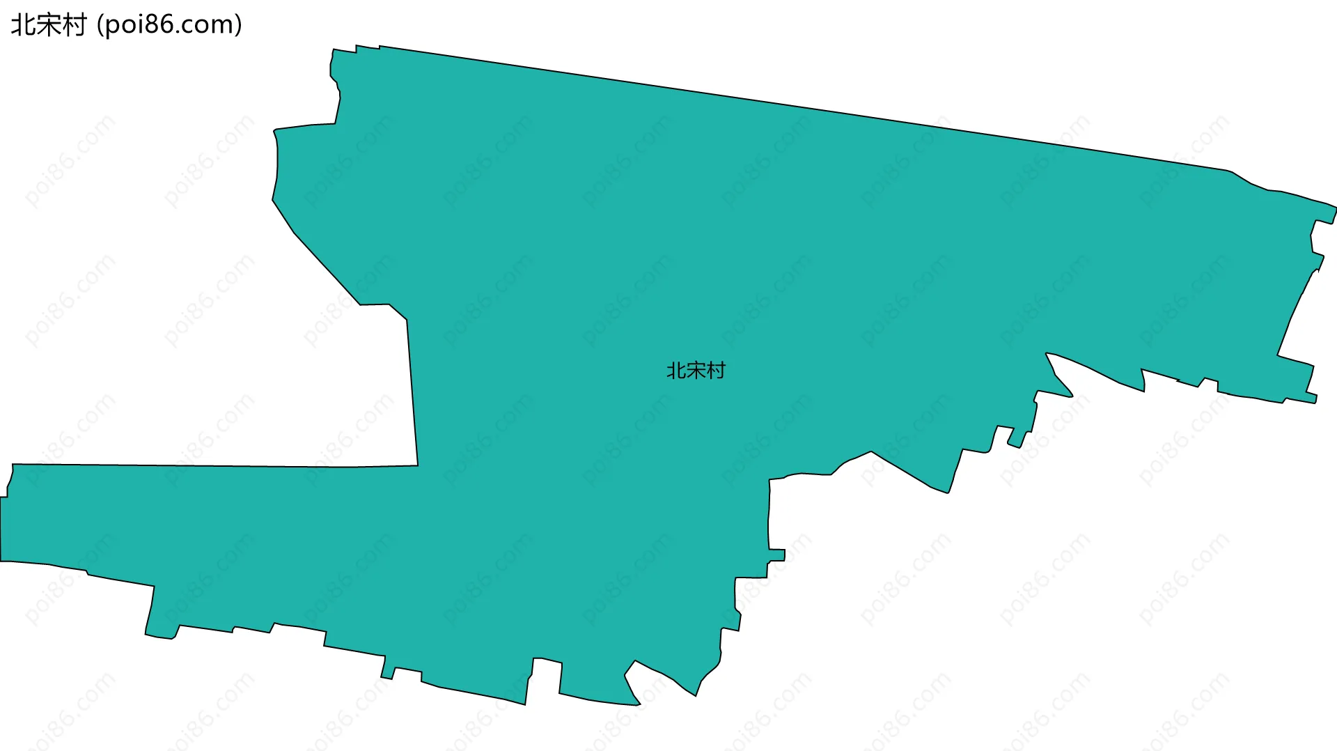 北宋村边界地图