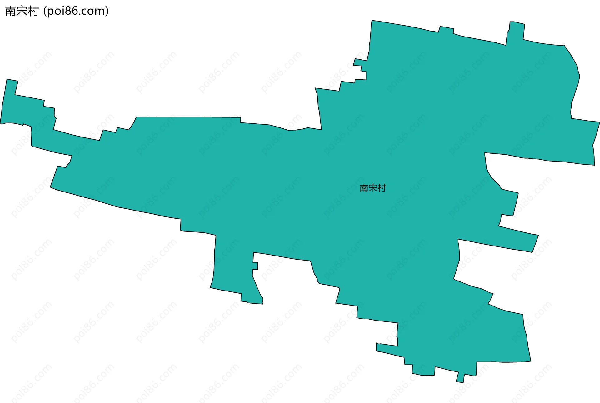 南宋村边界地图