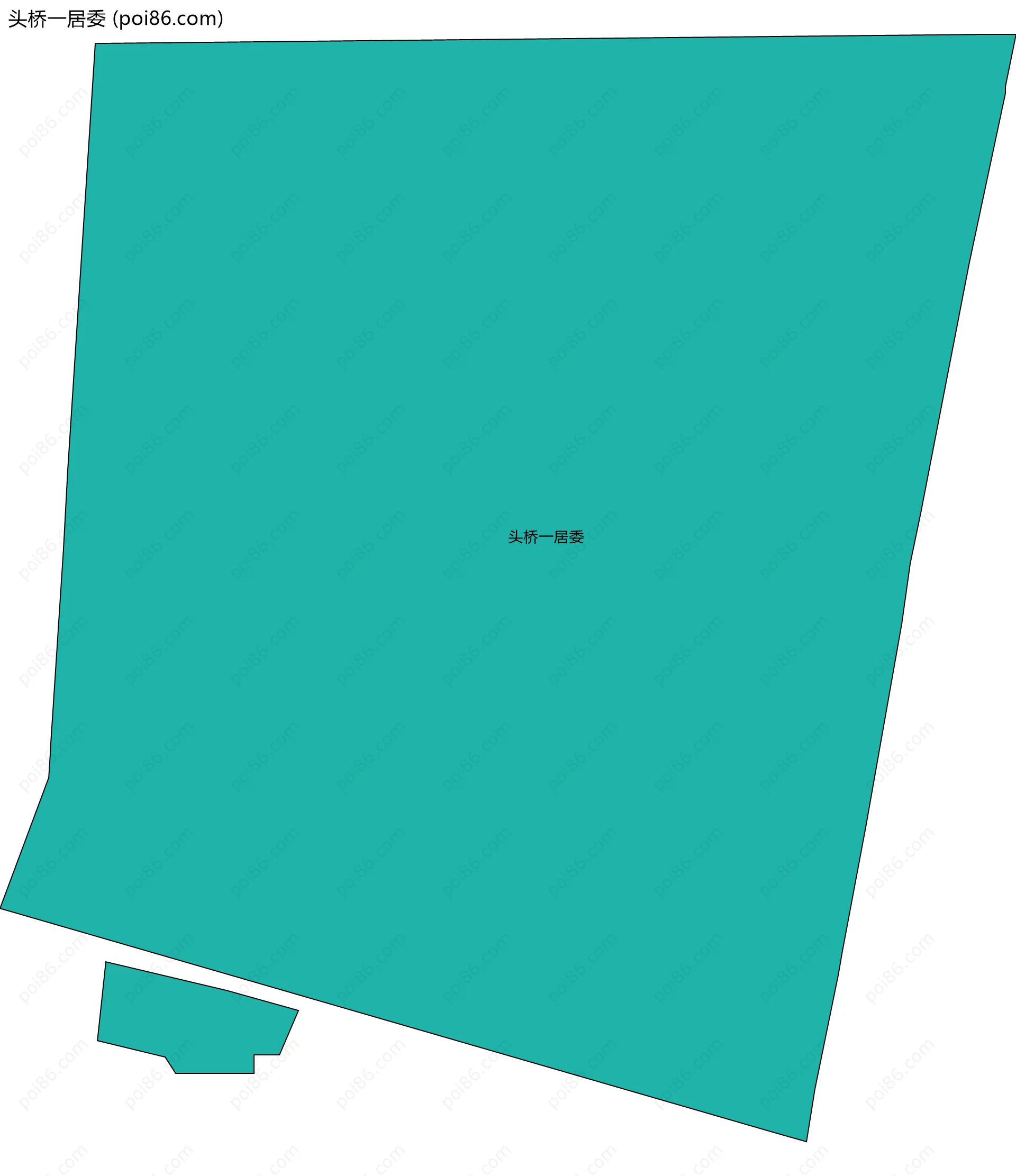 头桥一居委边界地图