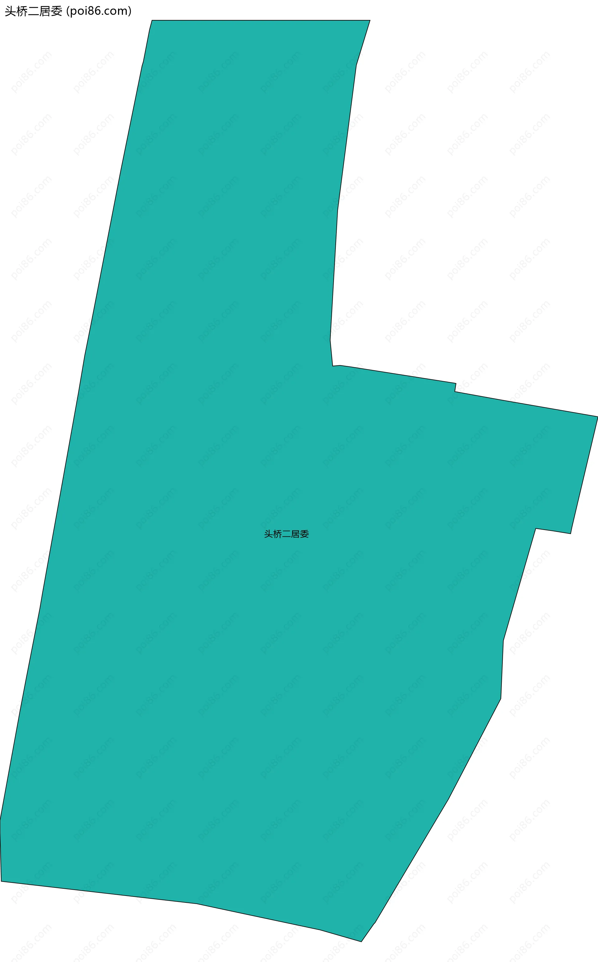 头桥二居委边界地图