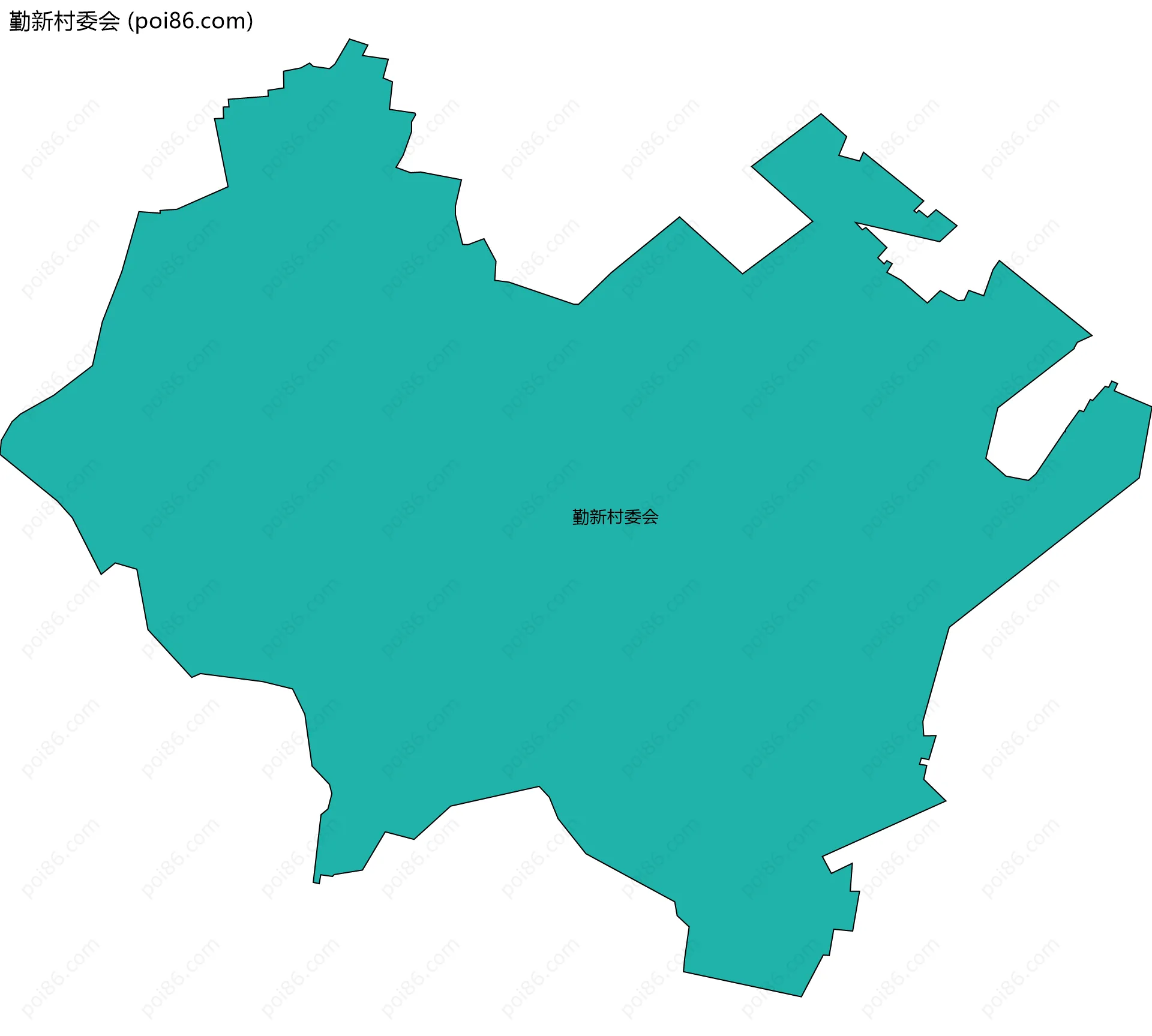 勤新村委会边界地图