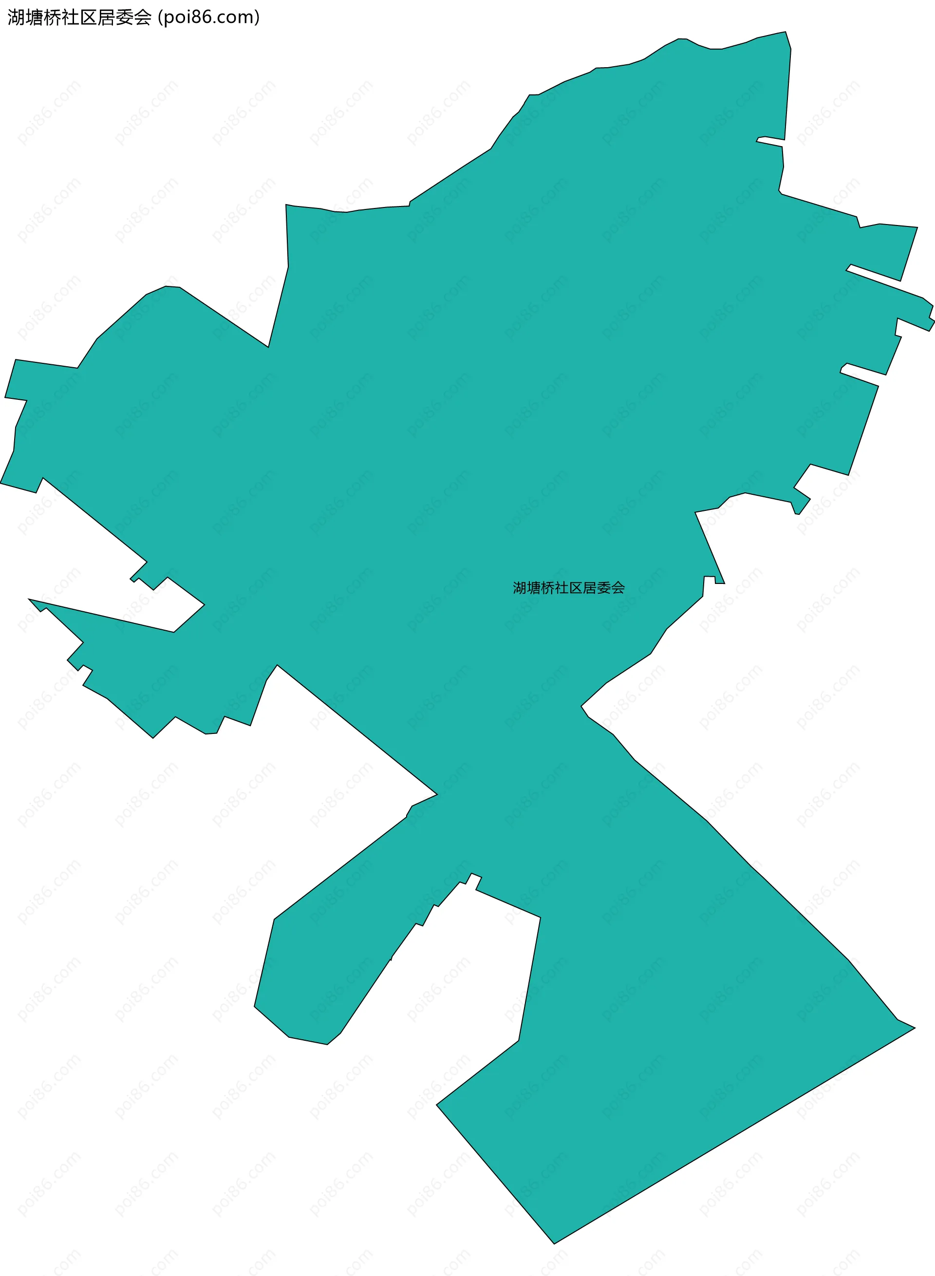 湖塘桥社区居委会边界地图