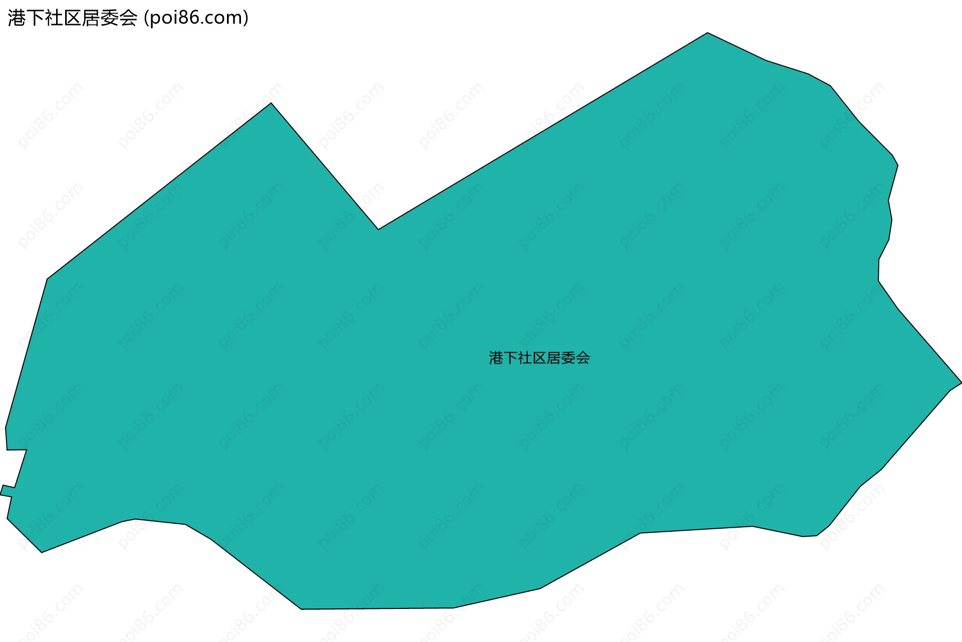 港下社区居委会边界地图