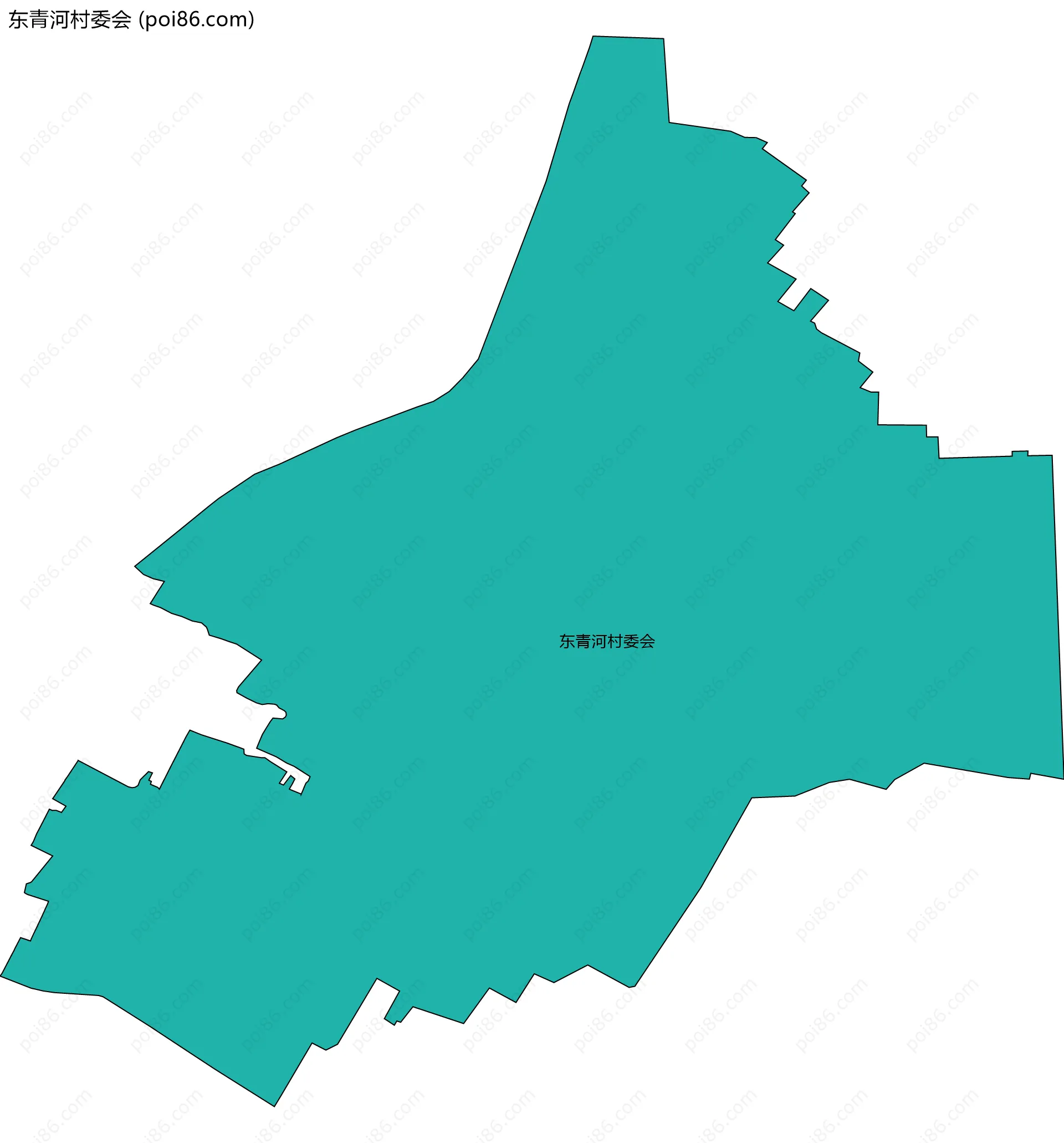 东青河村委会边界地图