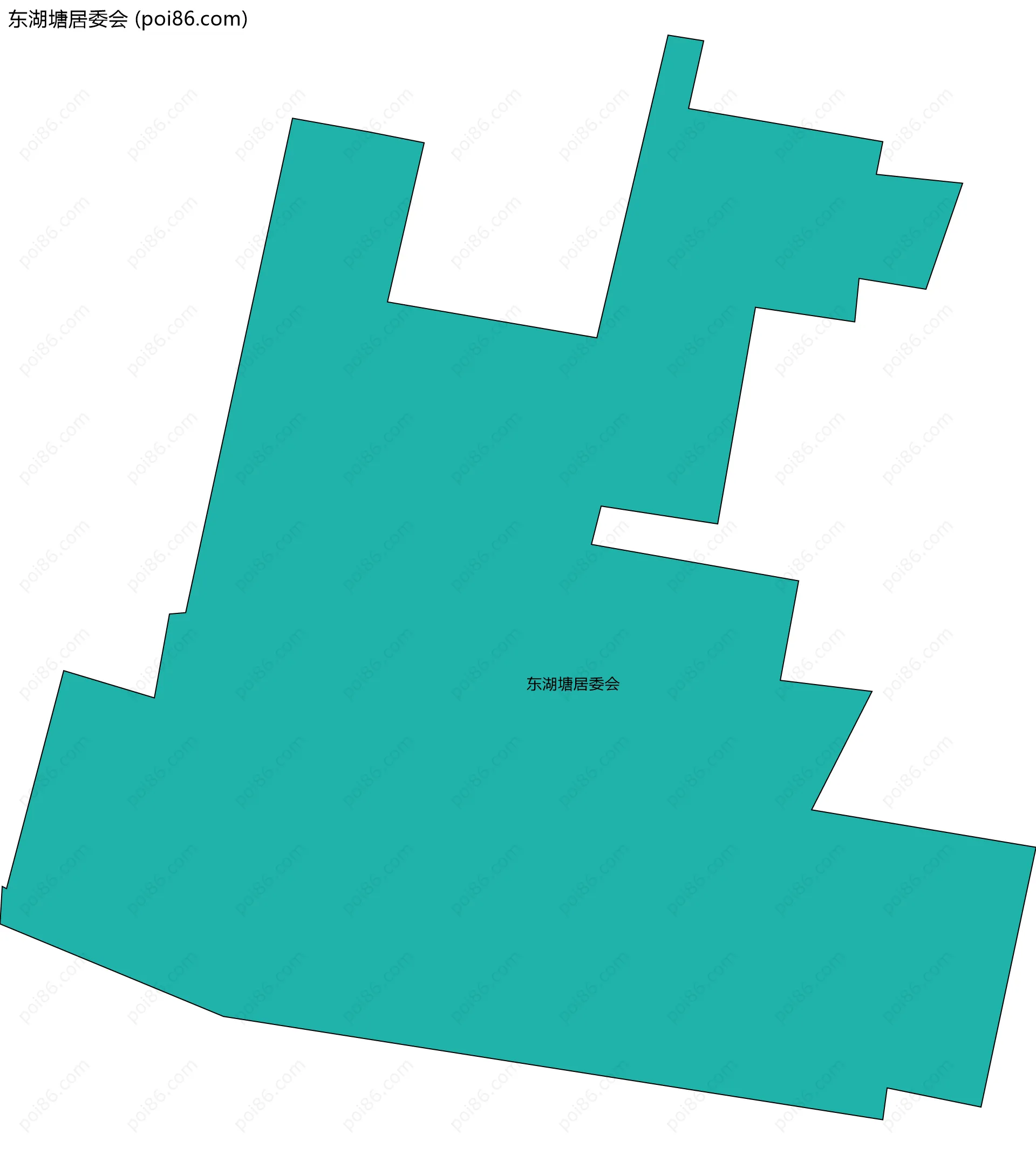 东湖塘居委会边界地图