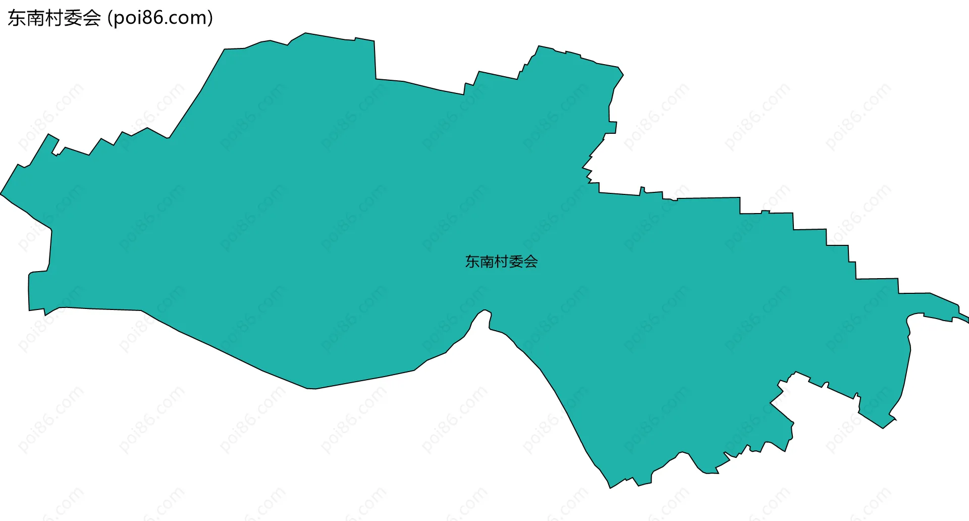 东南村委会边界地图