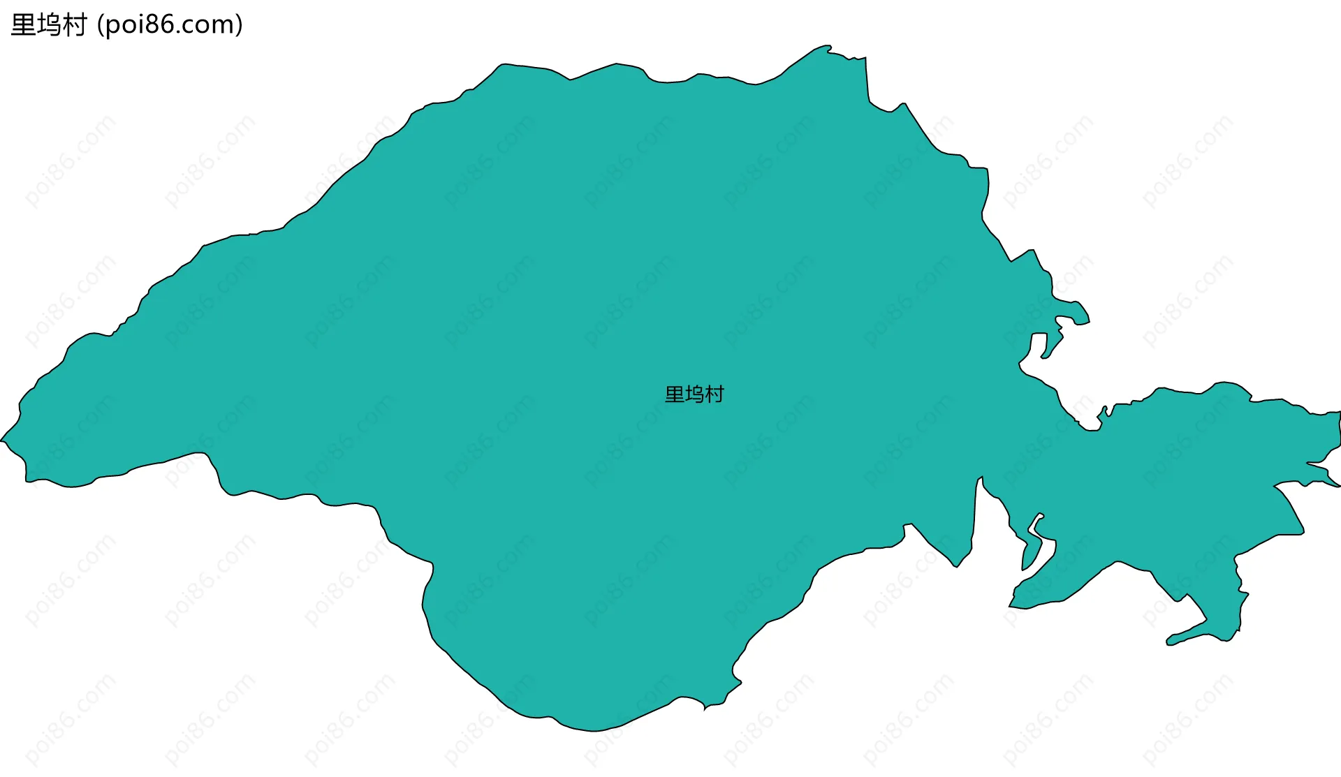 里坞村边界地图