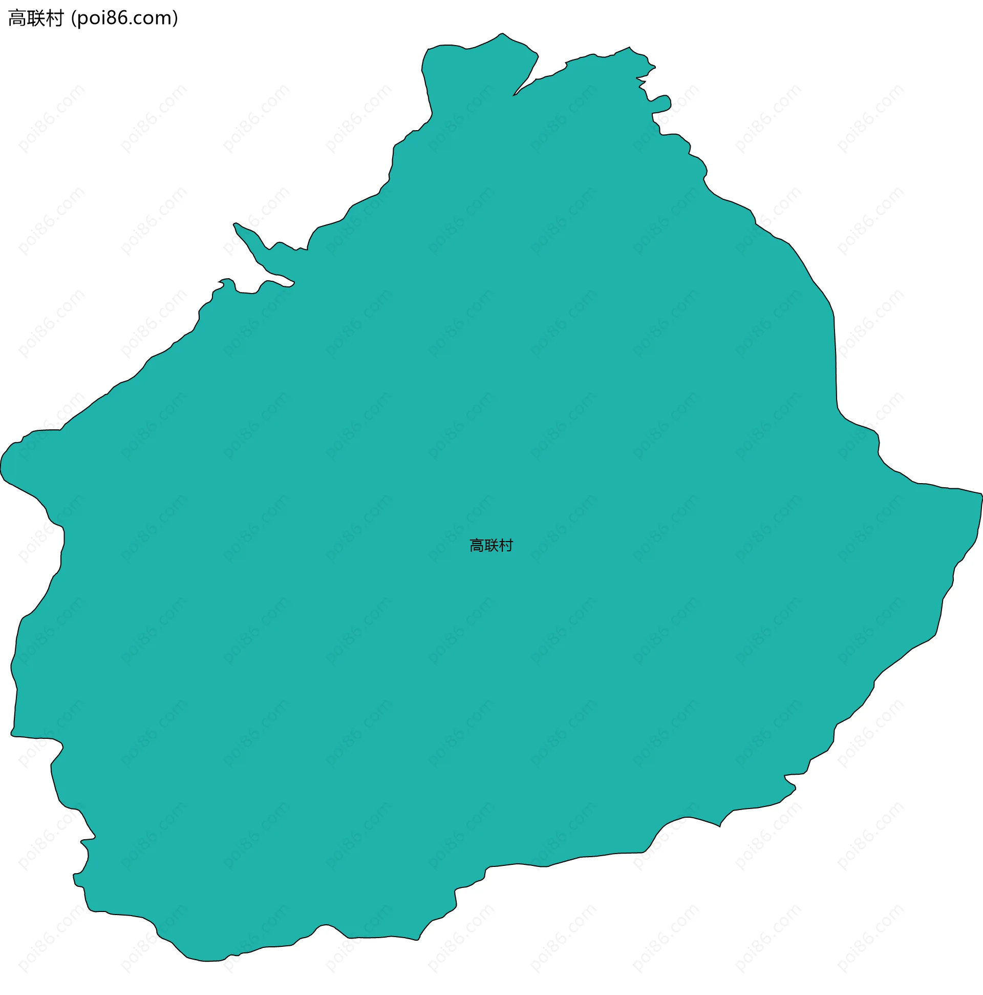 高联村边界地图