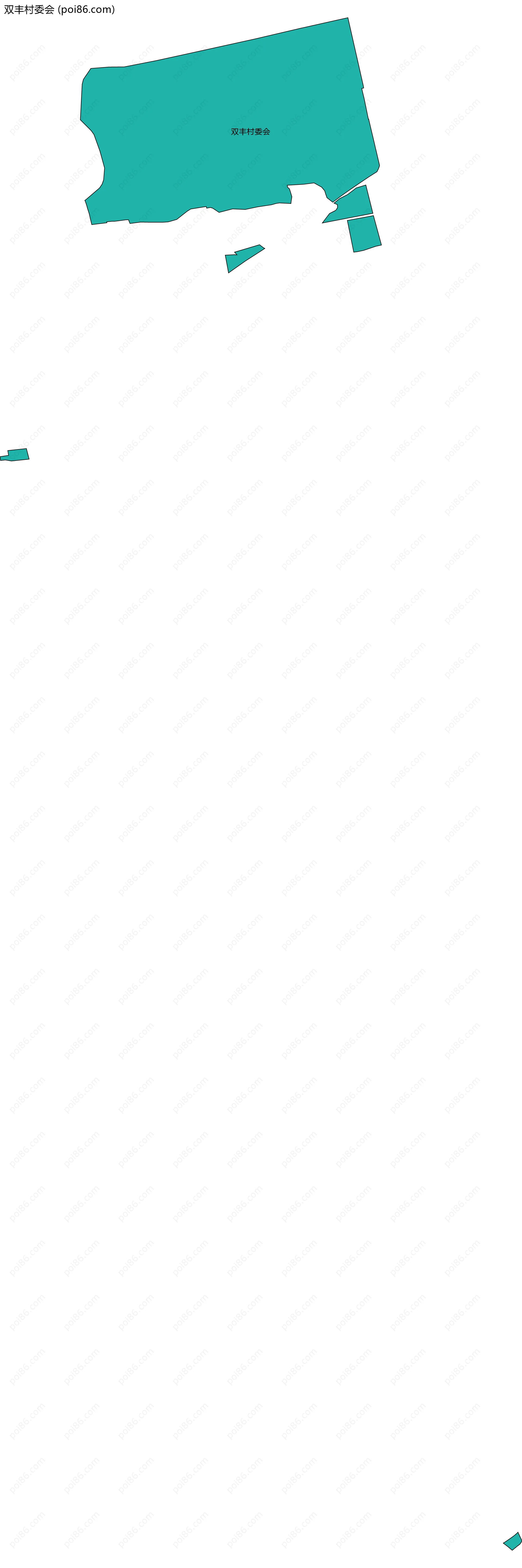 双丰村委会边界地图