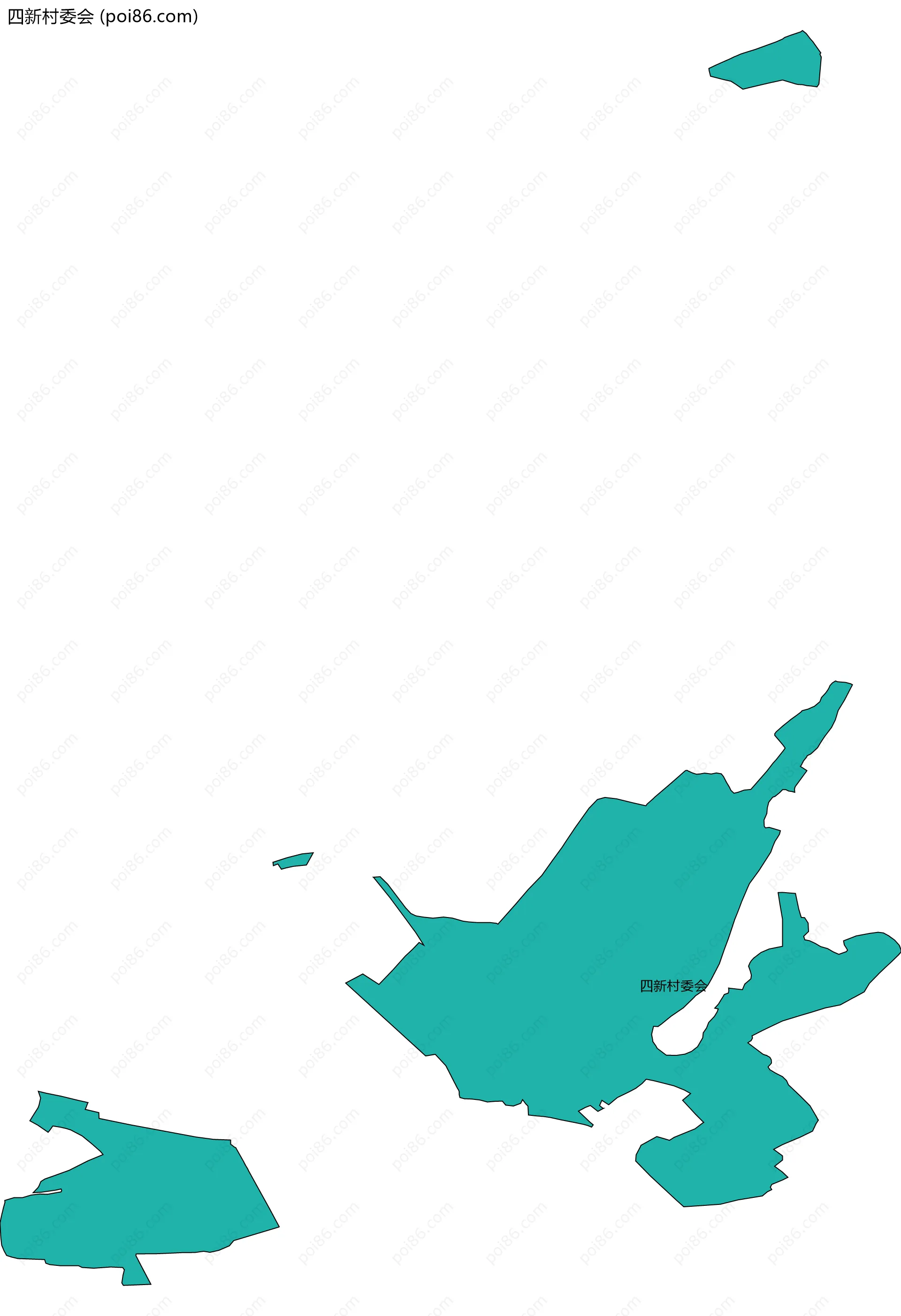 四新村委会边界地图